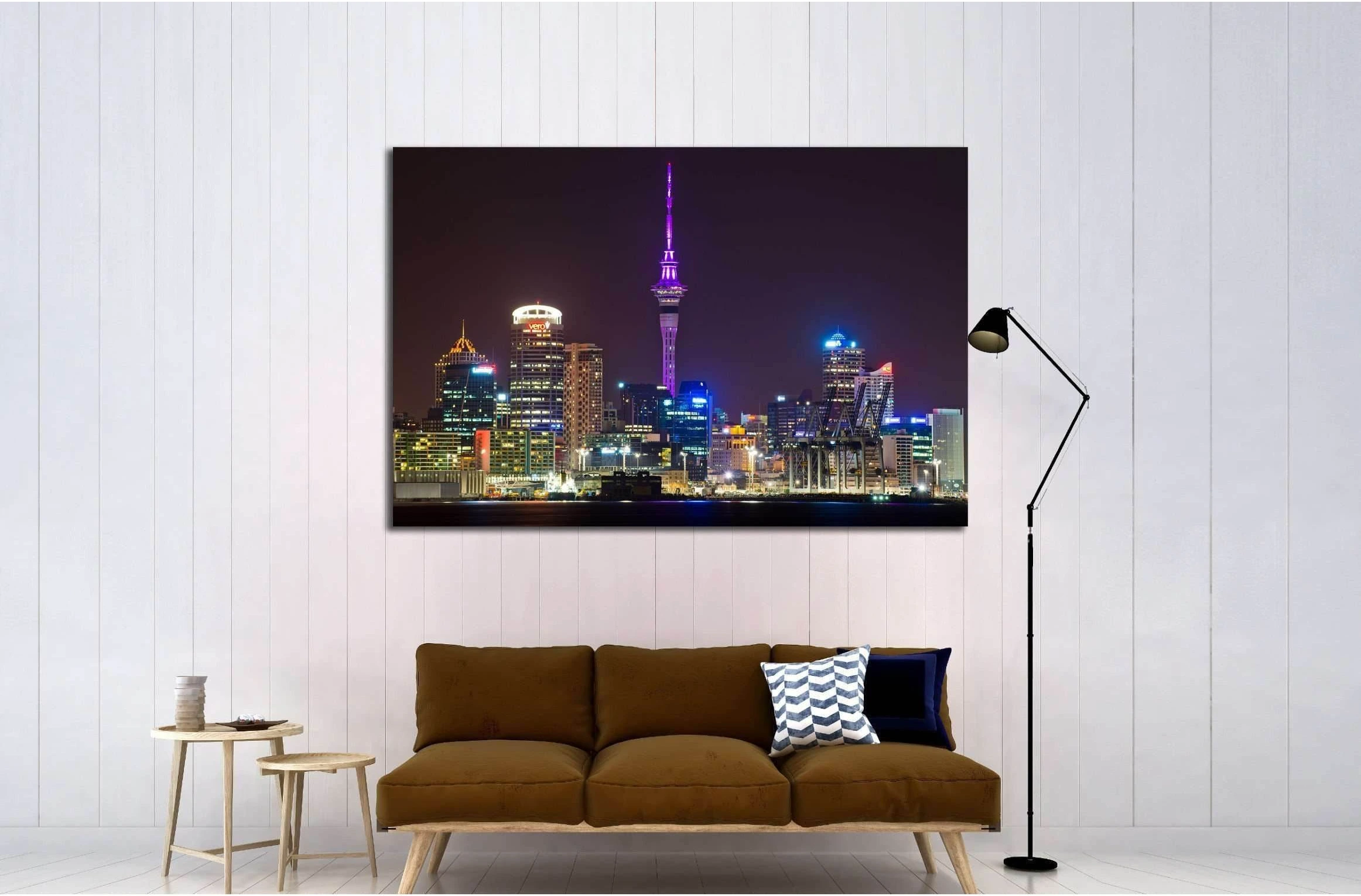 AUCKLAND, NEW ZEALAND, The Sky Tower №2270 Ready to Hang Canvas Print - Zellart Canvas Prints ALL_Products, s-2270