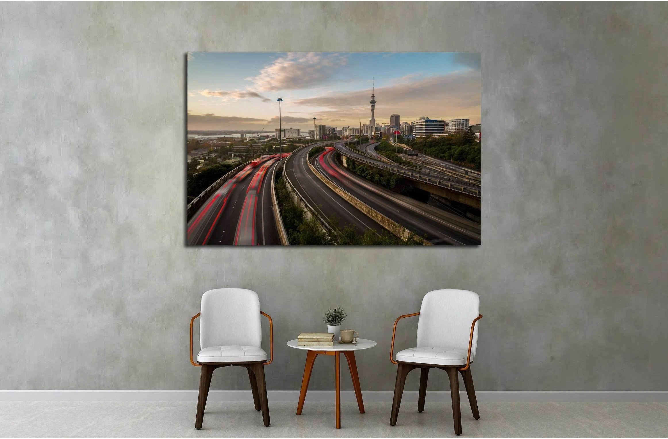 Auckland Sky Tower №2298 Ready to Hang Canvas Print - Zellart Canvas Prints ALL_Products, s-2298