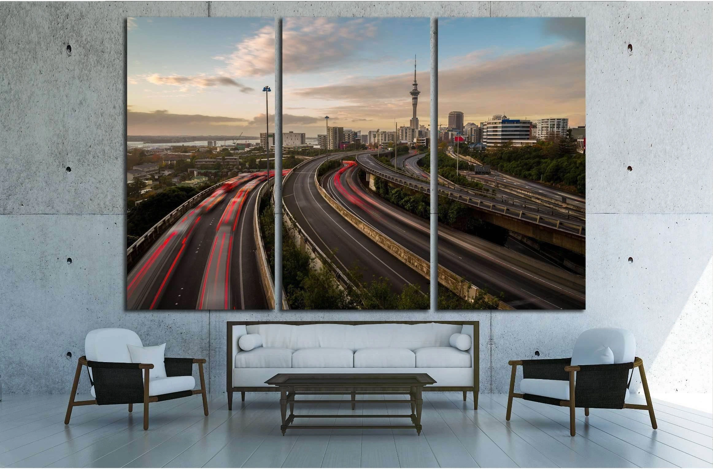 Auckland Sky Tower №2298 Ready to Hang Canvas Print - Zellart Canvas Prints ALL_Products, s-2298