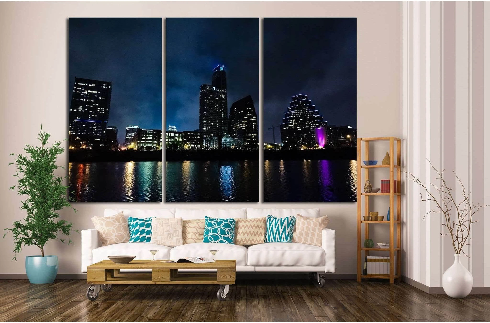 Austin, Texas №1038 Ready to Hang Canvas Print - Zellart Canvas Prints ALL_Products, s-1038