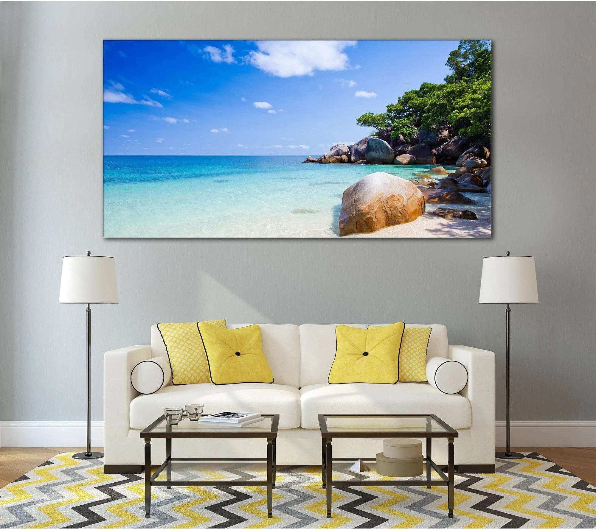 Australia Beach №775 Ready to Hang Canvas Print - Zellart Canvas Prints ALL_Products, autopostr_pinterest_65155, autopostr_pinterest_65157, autopostr_pinterest_65158, autopostr_pinterest_65160