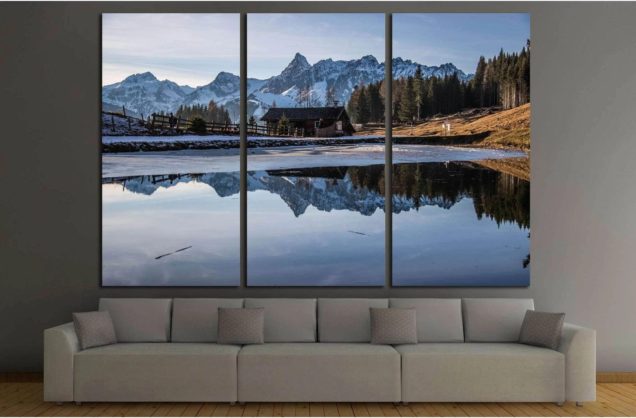 Austria reflection №876 Ready to Hang Canvas Print - Zellart Canvas Prints ALL_Products, s-876