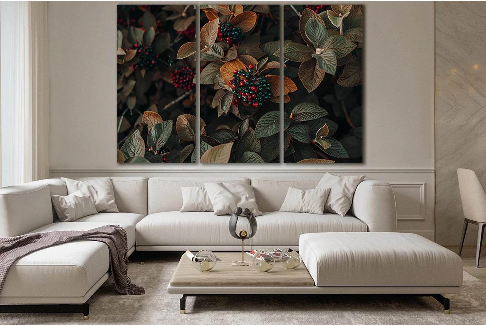 Autumn Berries Close №SL632 Ready to Hang Canvas Print - Zellart Canvas Prints 0new, ALL_Products, Autumn Wall Art