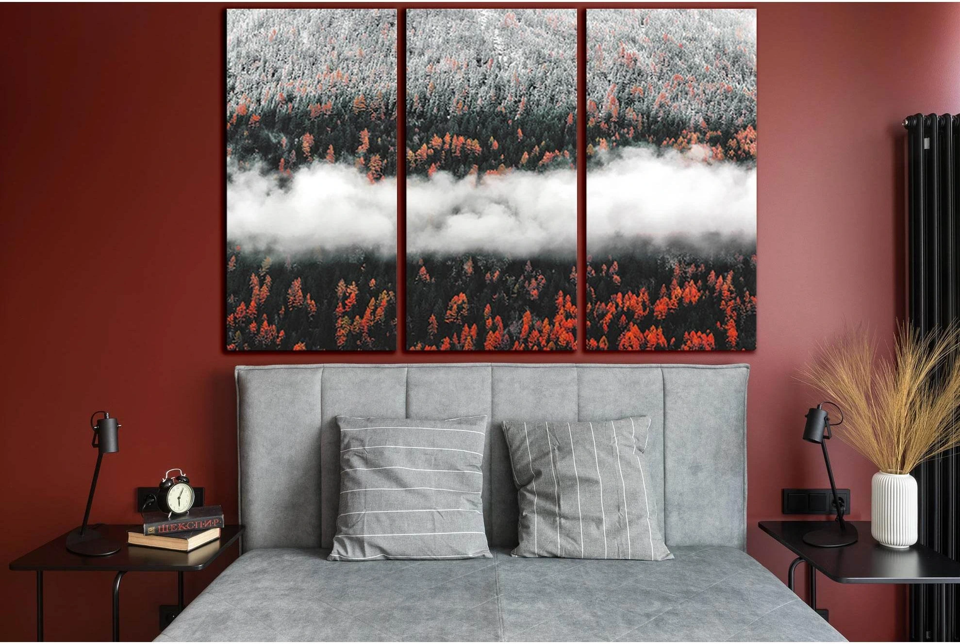 Autumn Forest Landscape №SL1484 Ready to Hang Canvas Print - Zellart Canvas Prints 0new, ALL_Products, AUTUMN WALL ART