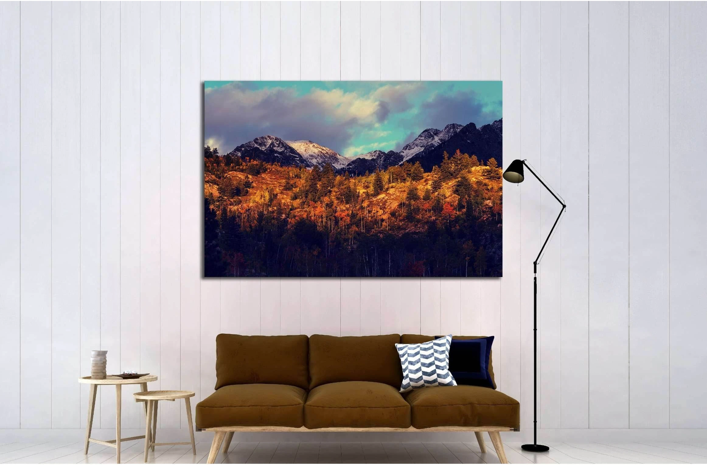 Autumn in Colorado mountains №3136 Ready to Hang Canvas Print - Zellart Canvas Prints ALL_Products, s-3136