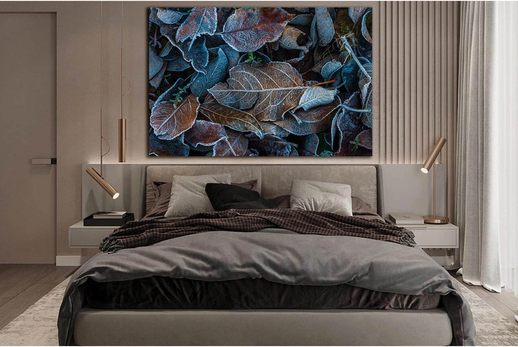 Autumn leaves №SL1483 Ready to Hang Canvas Print - Zellart Canvas Prints 0new, ALL_Products, AUTUMN WALL ART