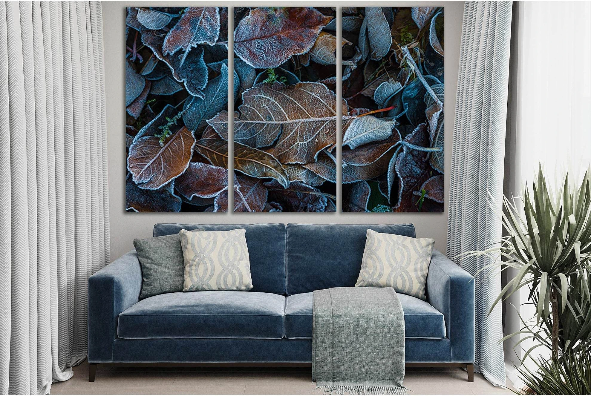 Autumn leaves №SL1483 Ready to Hang Canvas Print - Zellart Canvas Prints 0new, ALL_Products, AUTUMN WALL ART