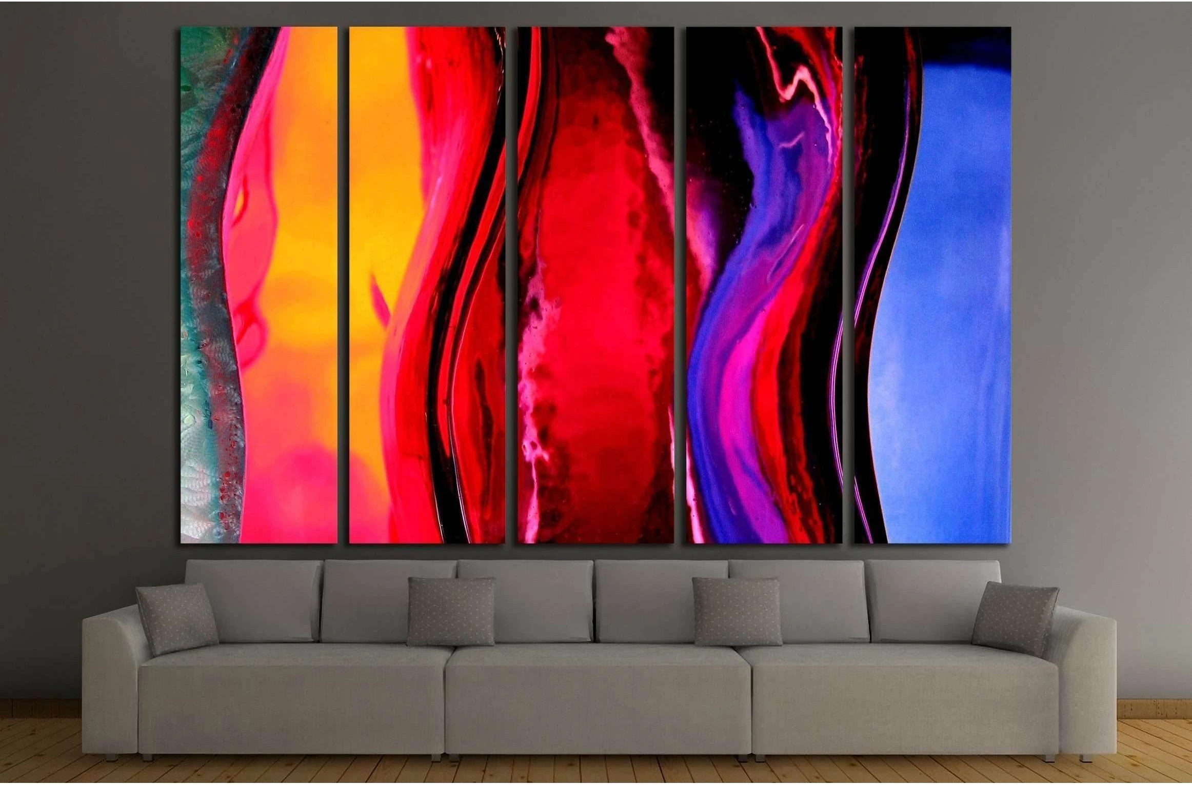 Background.Close Different Color Oil Paint Stock Photo №2529 Ready to Hang Canvas Print - Zellart Canvas Prints ALL_Products, s-2529