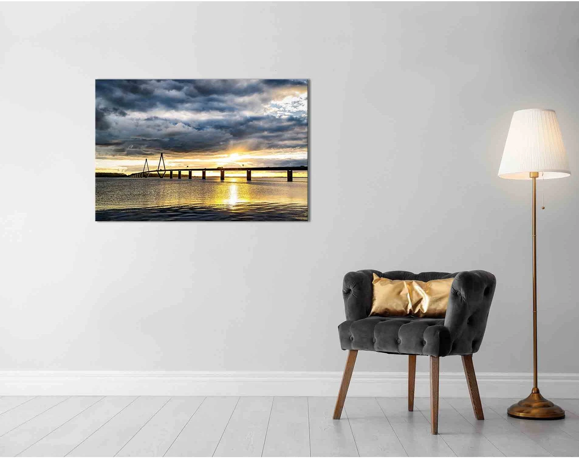 Baltic sea №D1224 Ready to Hang Canvas Print - Zellart Canvas Prints 0new, ALL_Products, Sunrise & sunset wall art