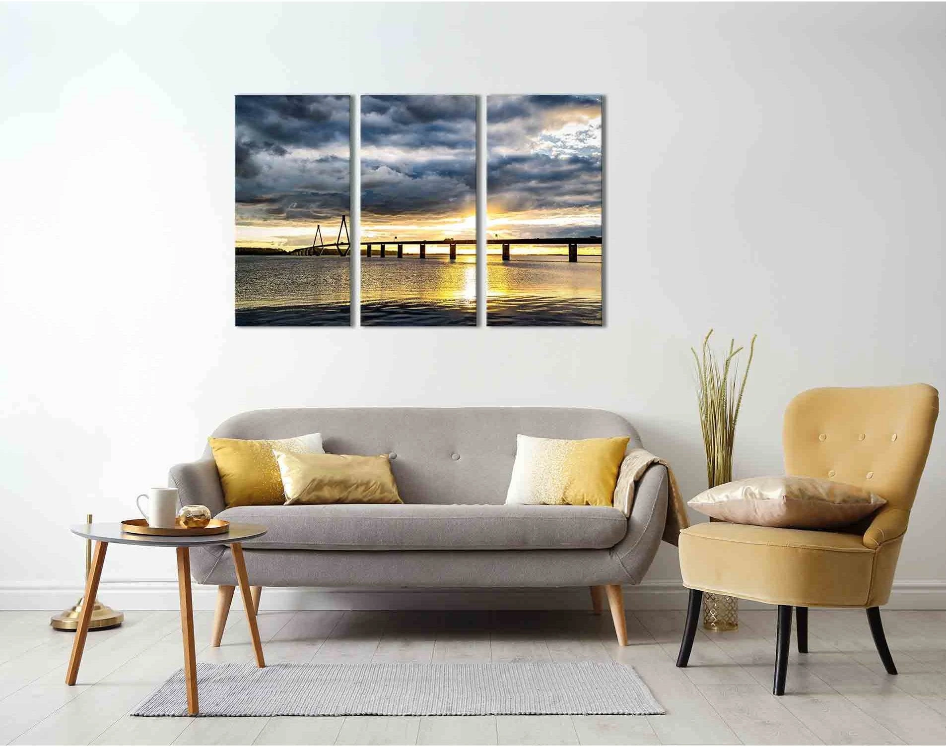 Baltic sea №D1224 Ready to Hang Canvas Print - Zellart Canvas Prints 0new, ALL_Products, Sunrise & sunset wall art