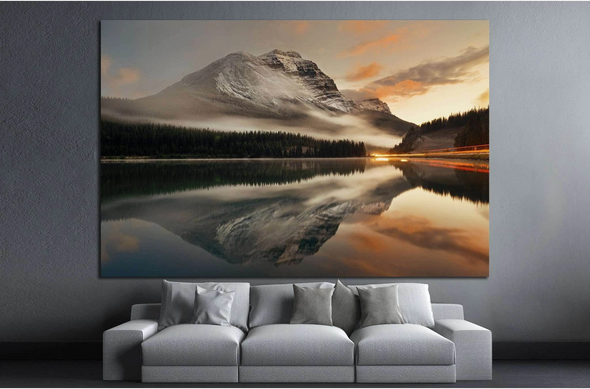 Banff National Park, Canada №878 Ready to Hang Canvas Print - Zellart Canvas Prints ALL_Products, s-878