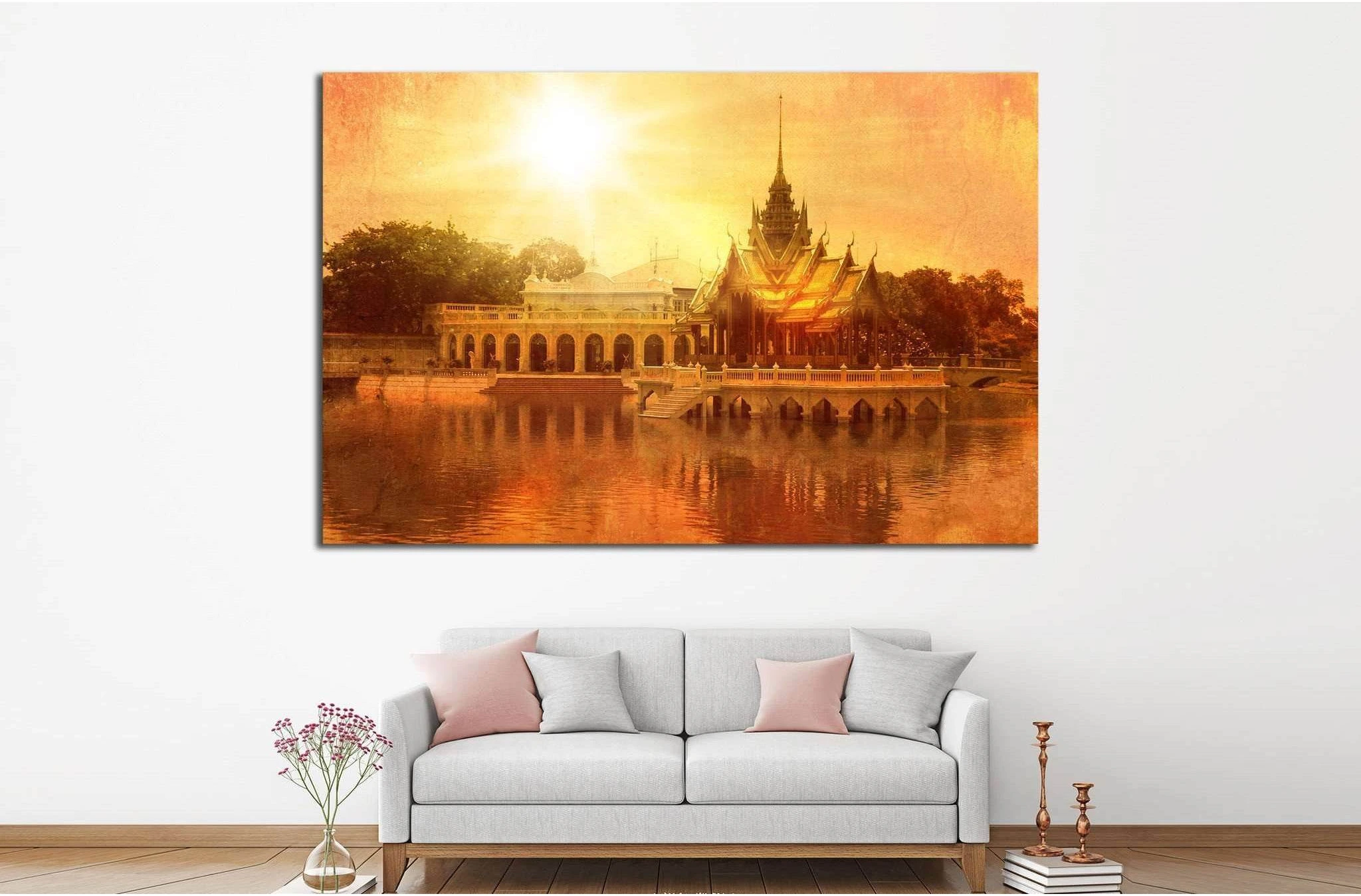 Bang Pa-in palace №704 Ready to Hang Canvas Print - Zellart Canvas Prints ALL_Products, s-704