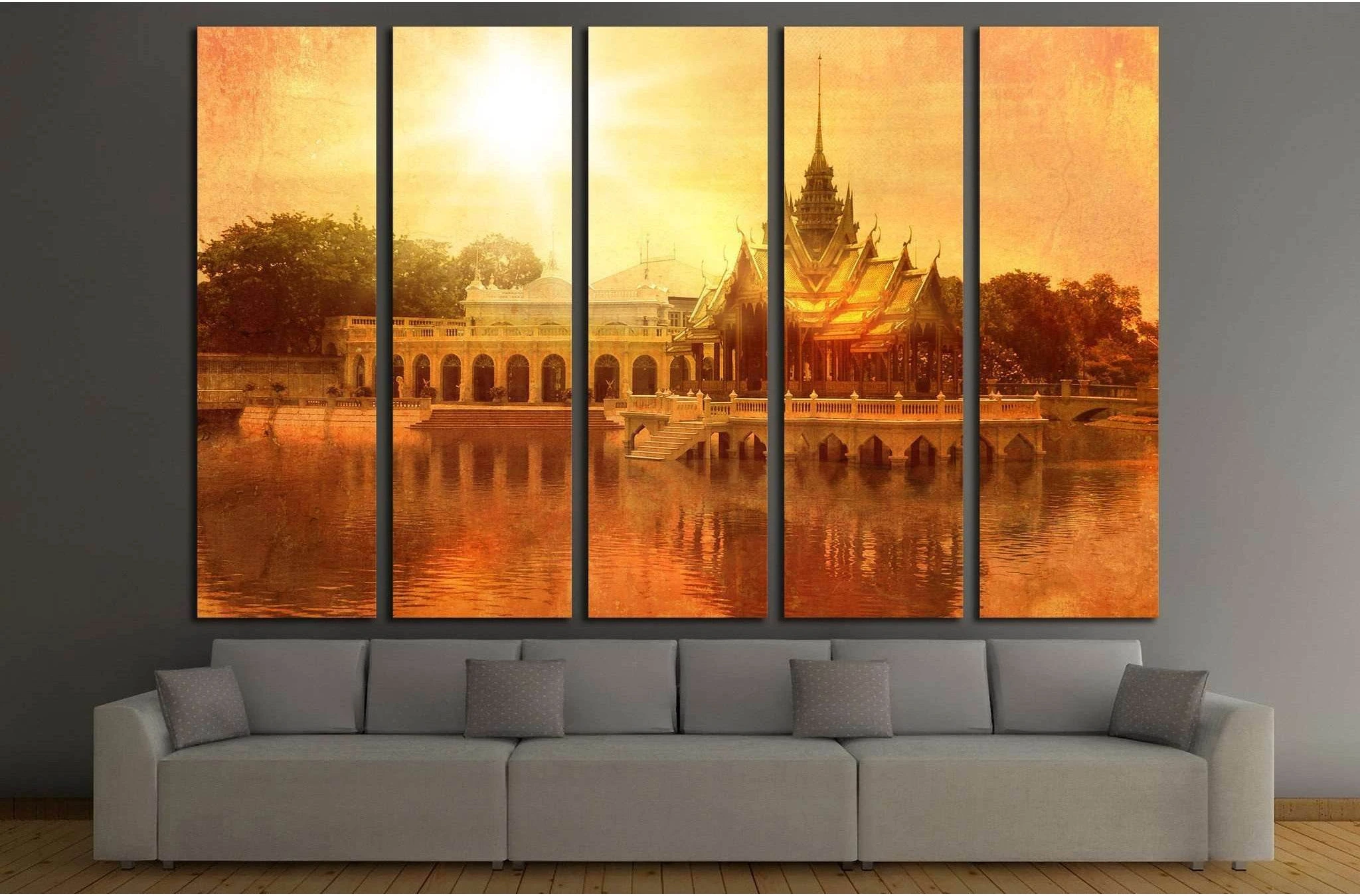 Bang Pa-in palace №704 Ready to Hang Canvas Print - Zellart Canvas Prints ALL_Products, s-704