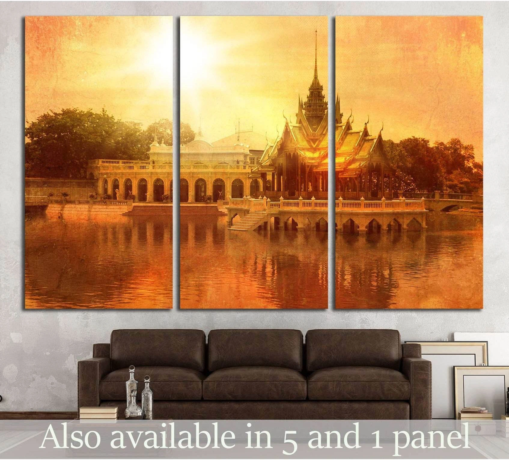 Bang Pa-in palace №704 Ready to Hang Canvas Print - Zellart Canvas Prints ALL_Products, s-704