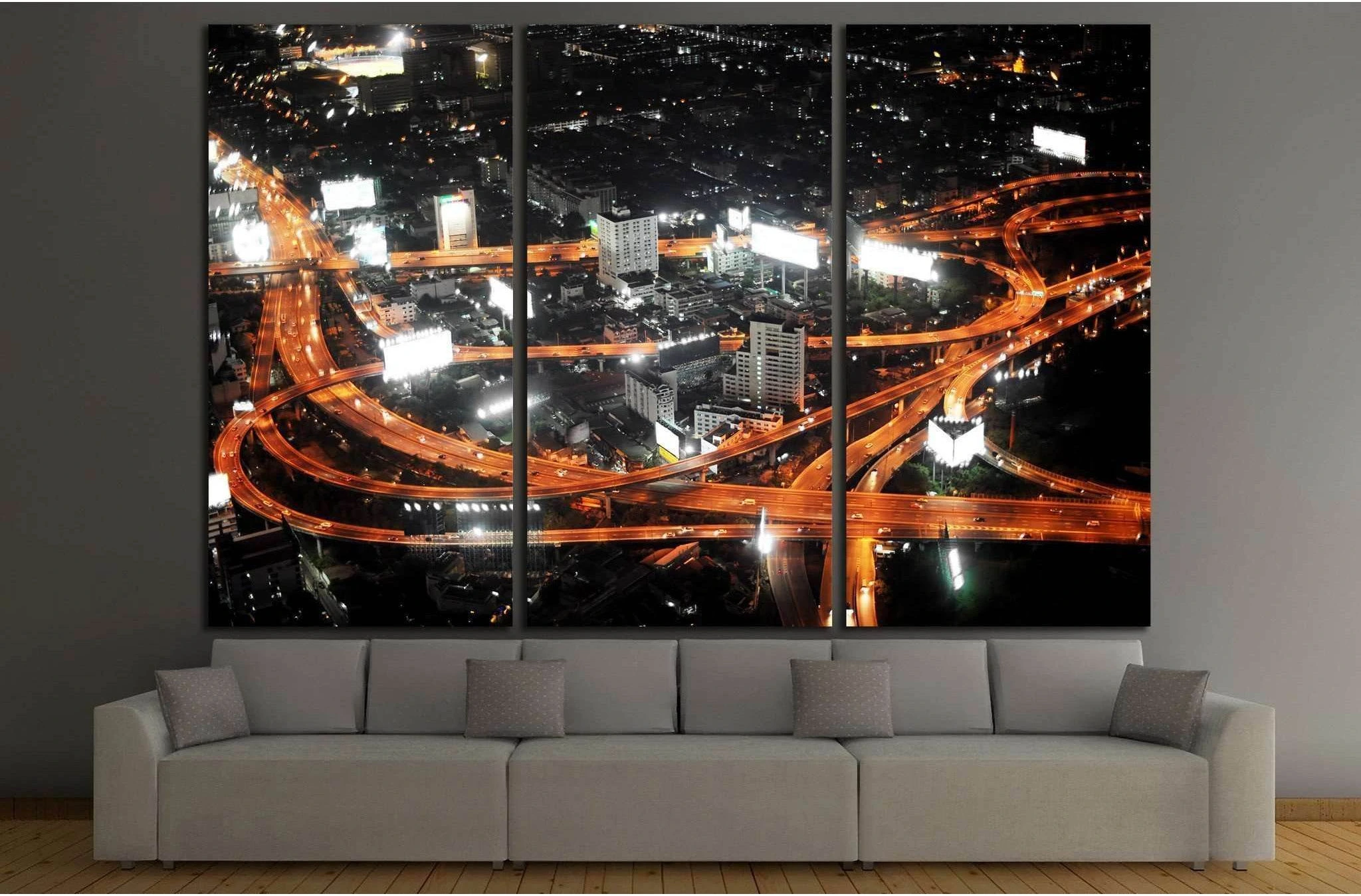 Bangkok №763 Ready to Hang Canvas Print - Zellart Canvas Prints ALL_Products, s-763