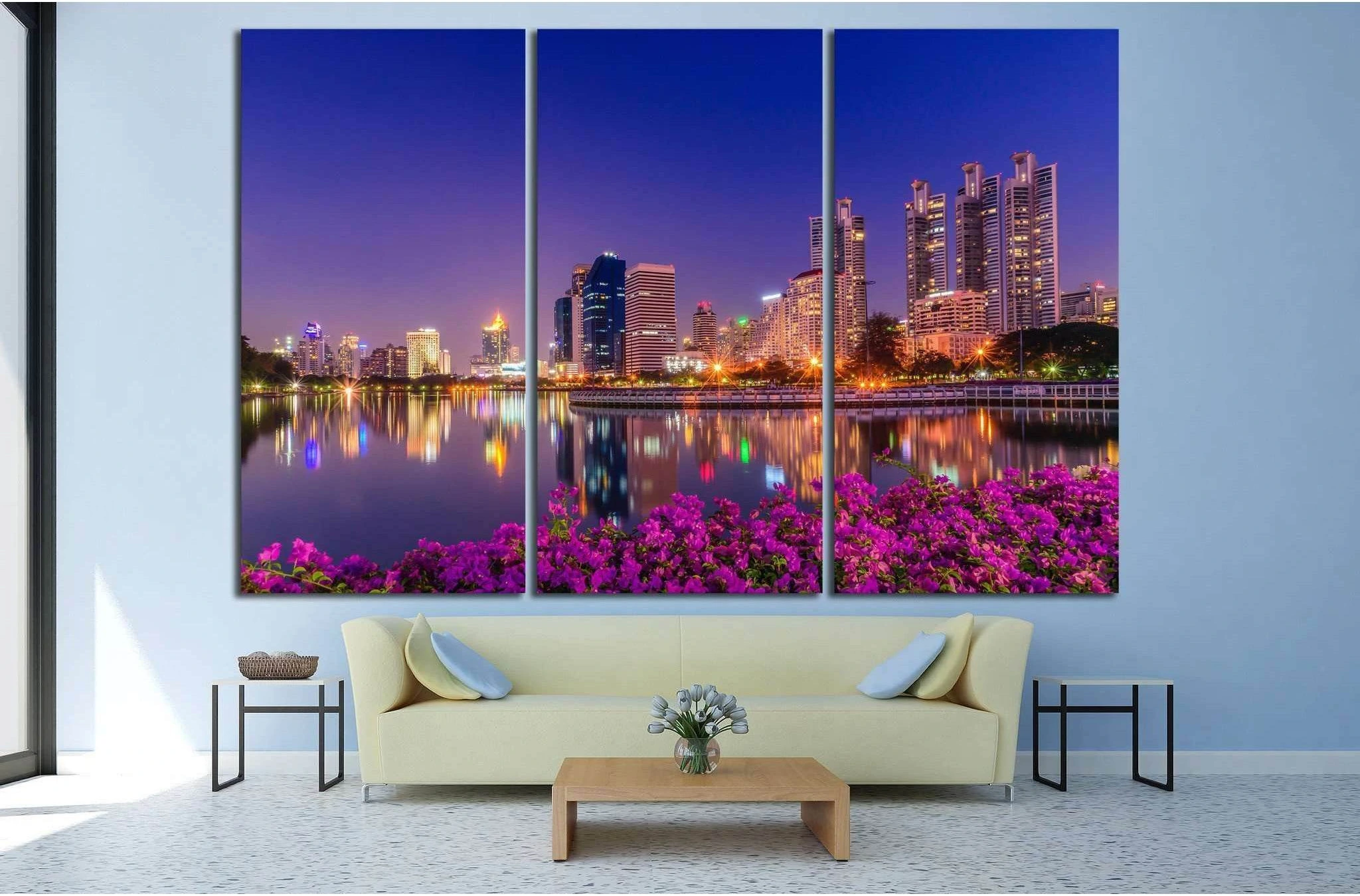 Bangkok, Thailand №829 Ready to Hang Canvas Print - Zellart Canvas Prints ALL_Products, s-829