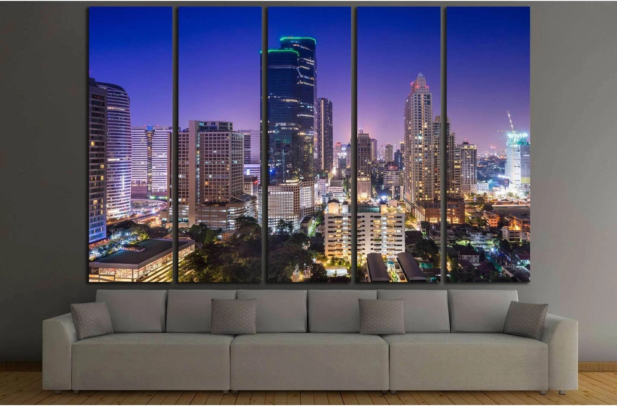 Bangkok,Thailand №809 Ready to Hang Canvas Print - Zellart Canvas Prints ALL_Products, s-809