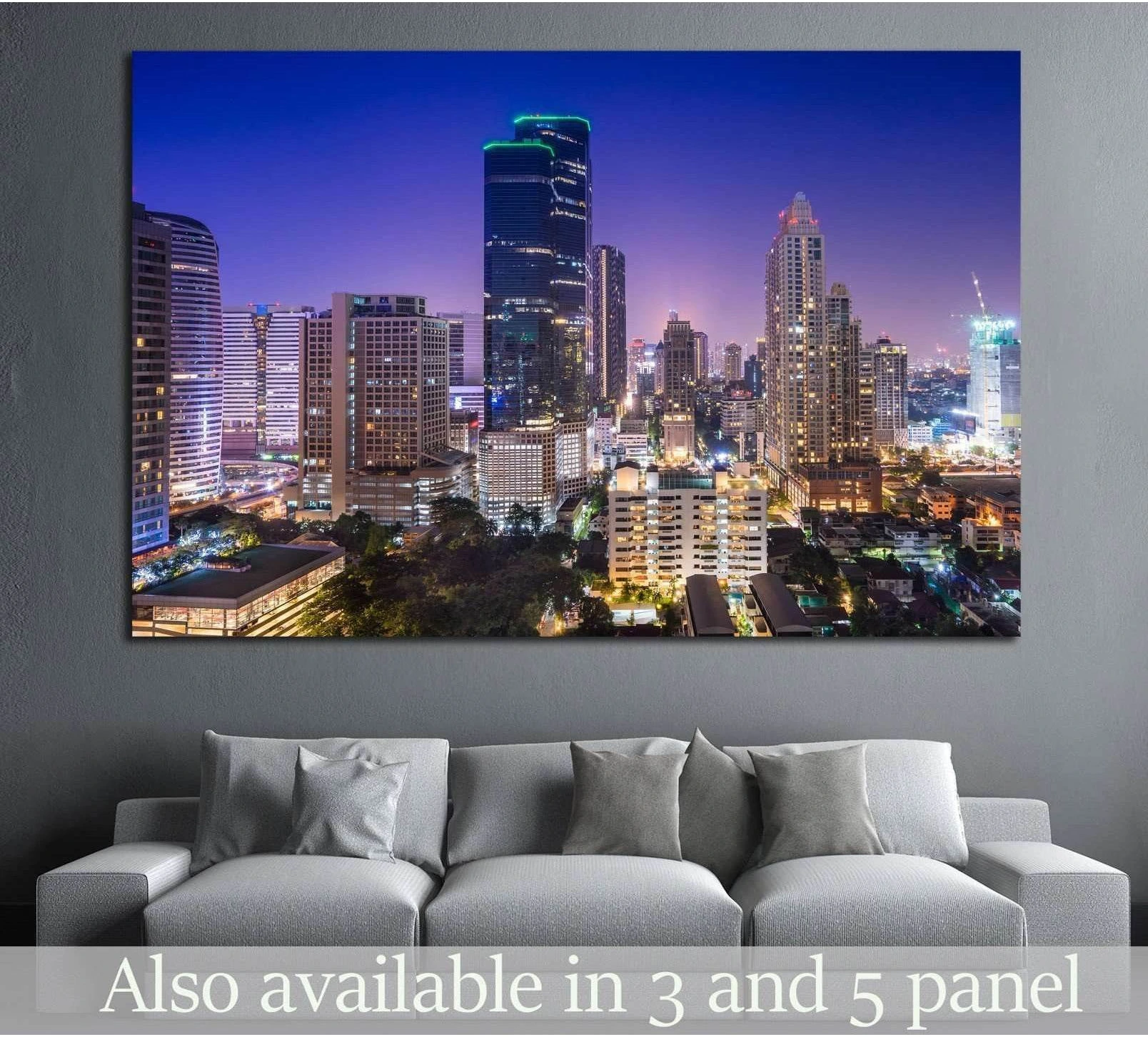 Bangkok,Thailand №809 Ready to Hang Canvas Print - Zellart Canvas Prints ALL_Products, s-809