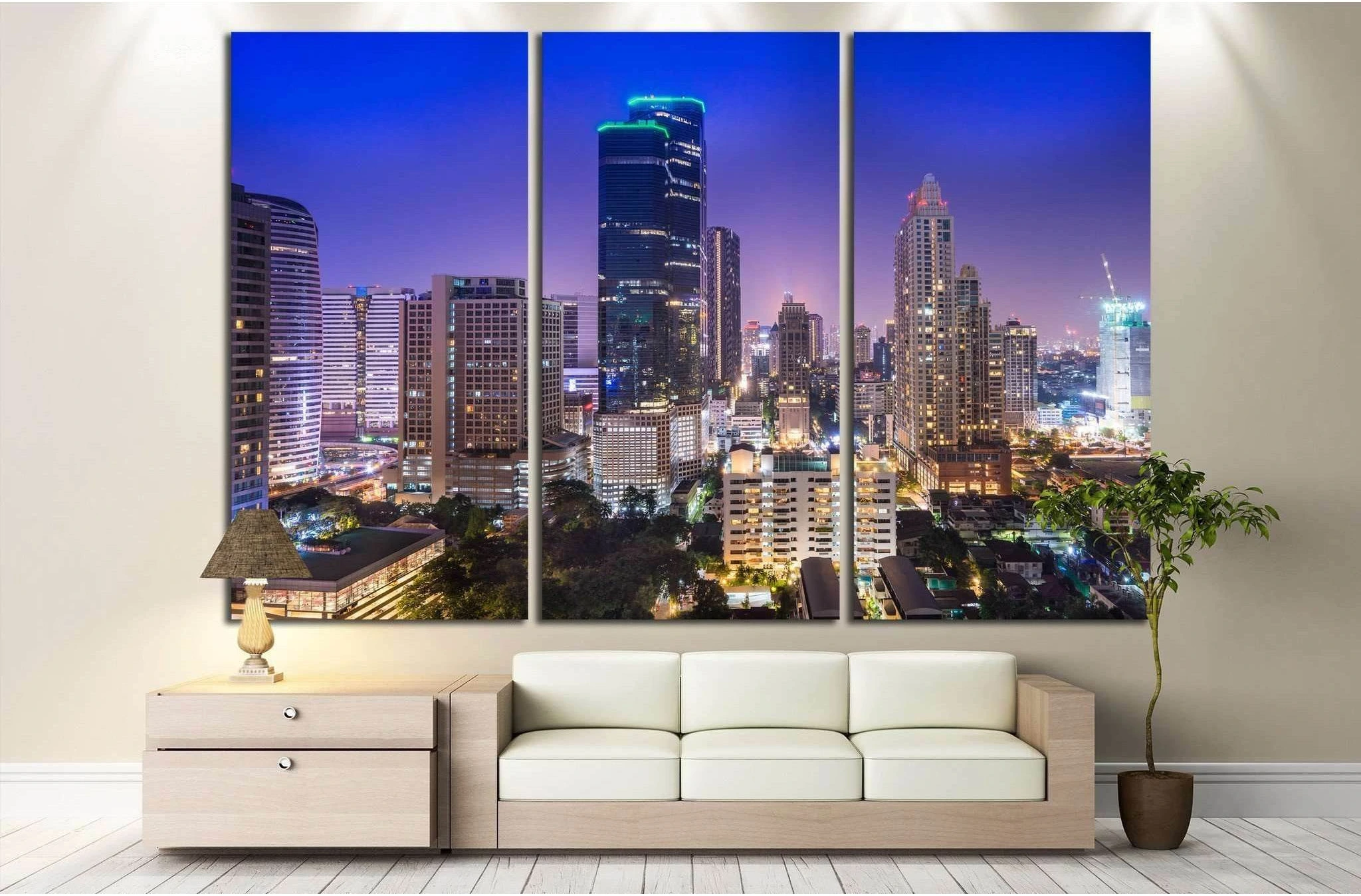 Bangkok,Thailand №809 Ready to Hang Canvas Print - Zellart Canvas Prints ALL_Products, s-809