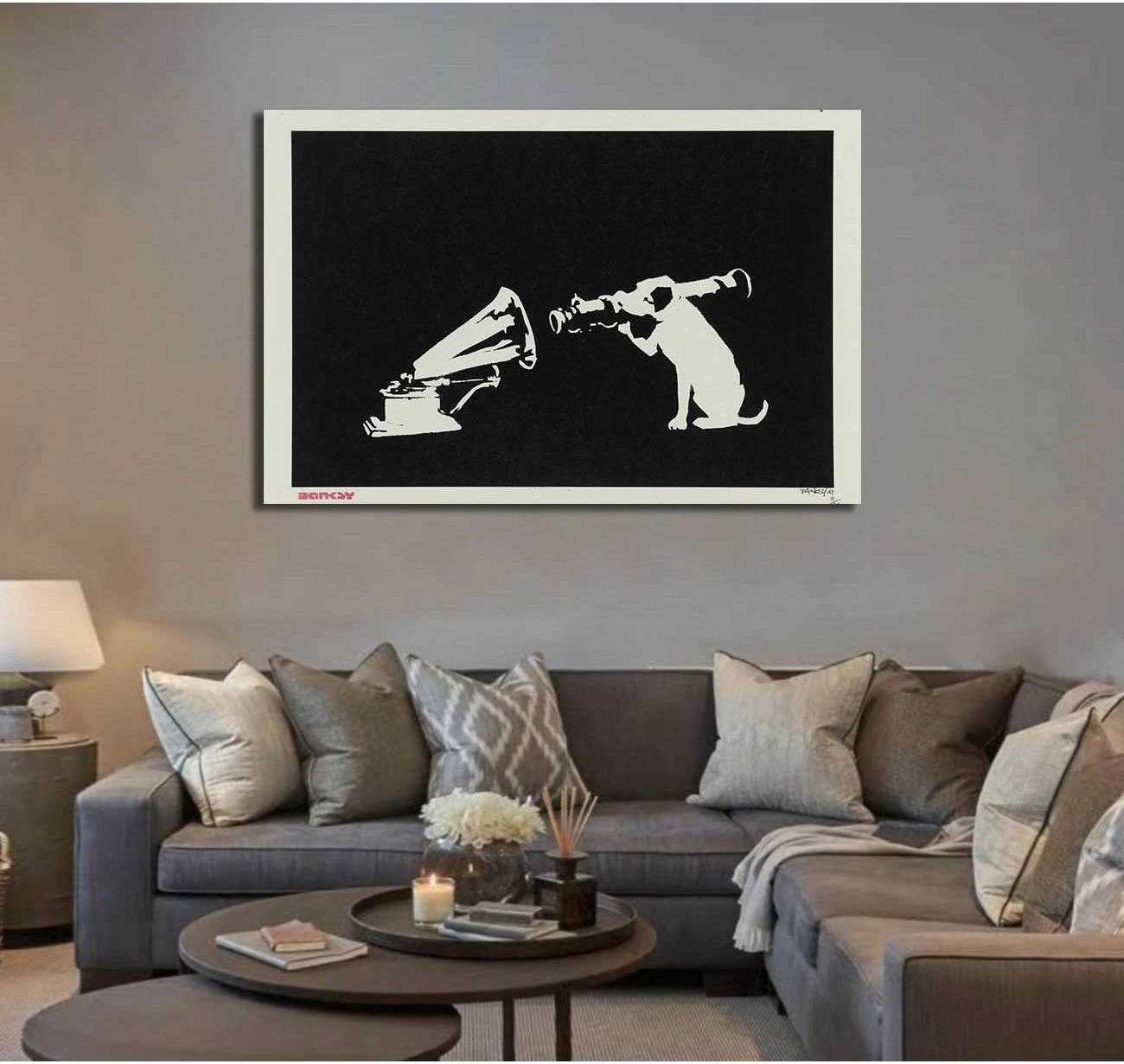 Banksy hmv - Canvas print - Zellart Canvas Prints 000Negative, 6011, ALL_Products