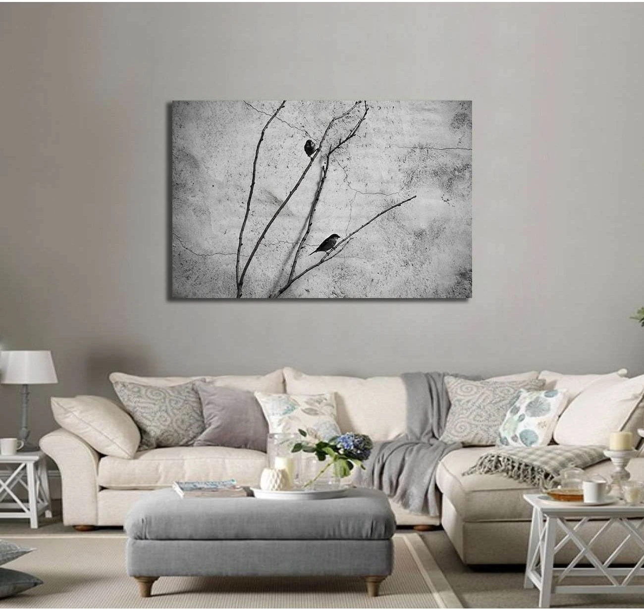 Banksy monochrome - Canvas print - Zellart Canvas Prints 000Negative, 6025, ALL_Products