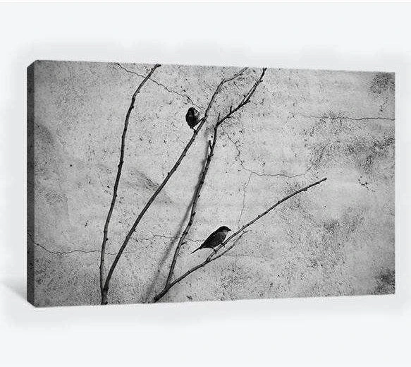 Banksy monochrome - Canvas print - Zellart Canvas Prints 000Negative, 6025, ALL_Products