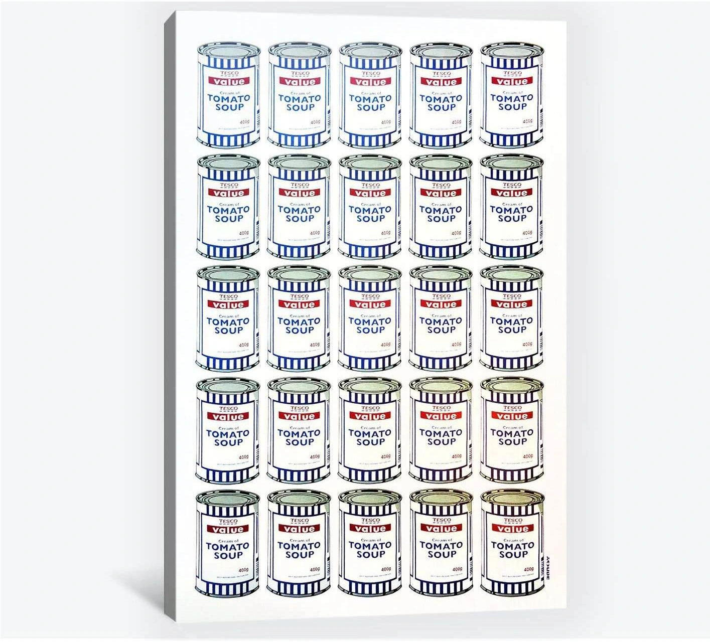 Banksy soup cans - Canvas print - Zellart Canvas Prints 000Negative, 6015, ALL_Products