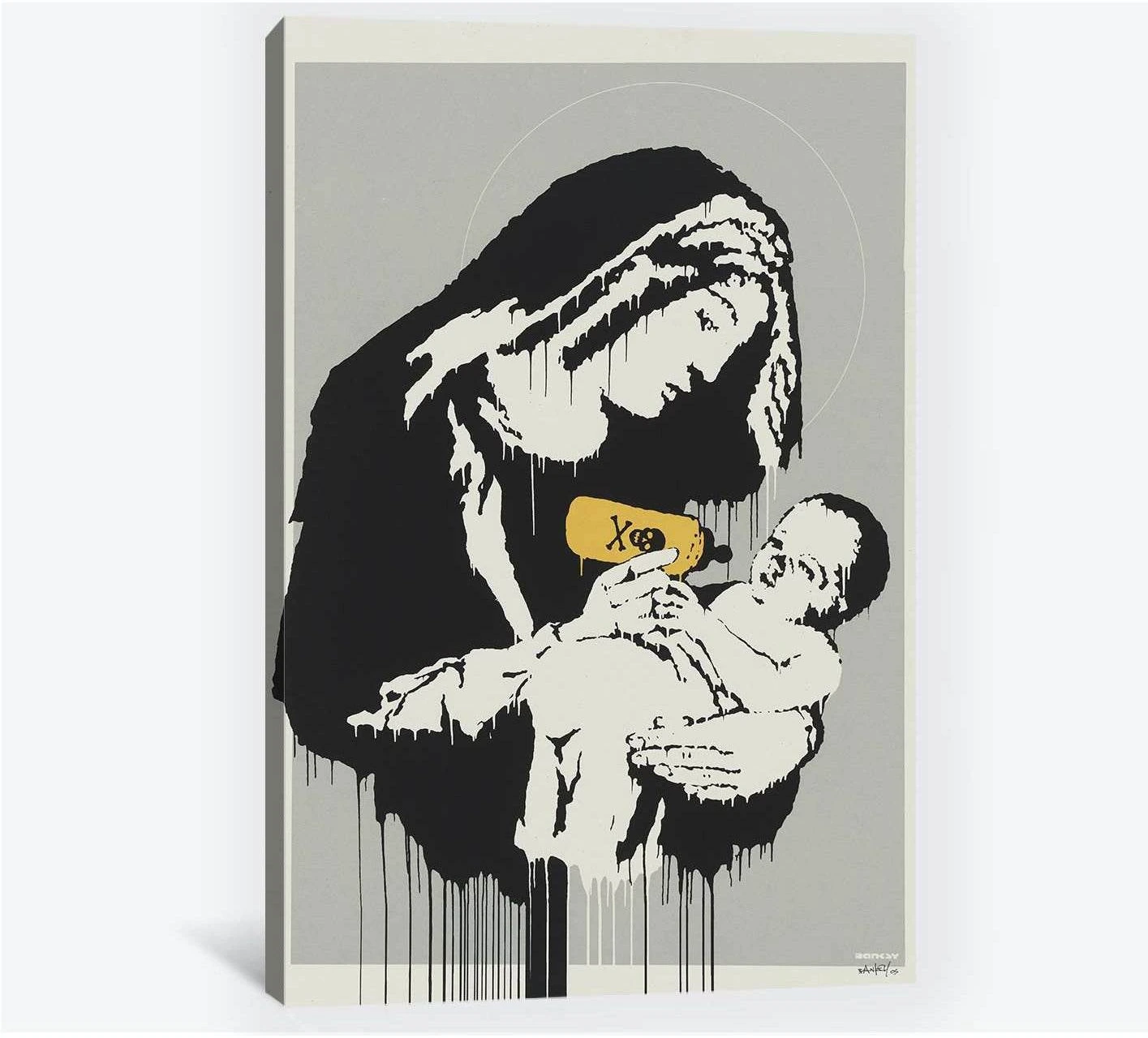 Banksy Virgin - Canvas print - Zellart Canvas Prints 000Negative, 6009, ALL_Products