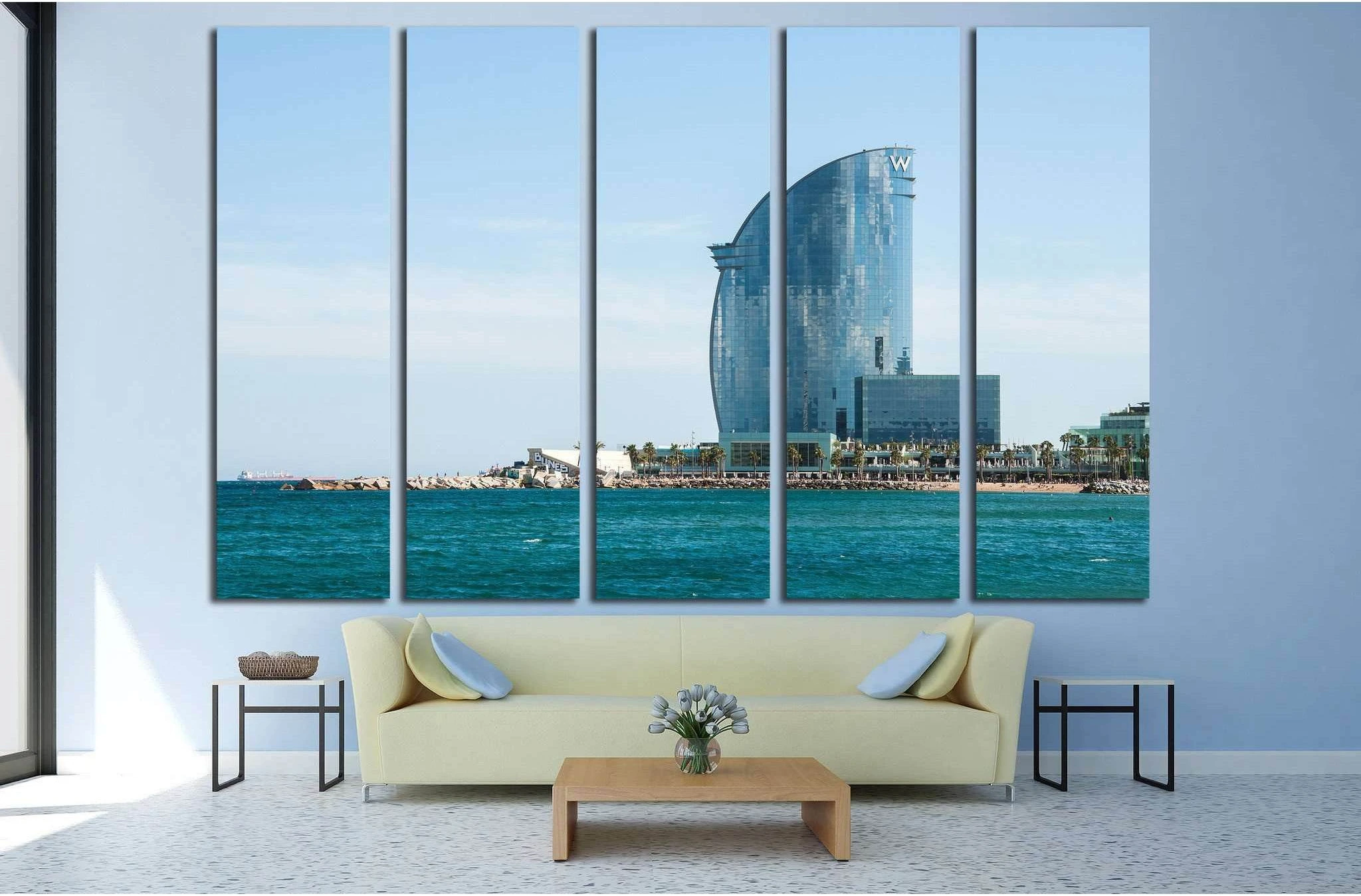 BARCELONA, SPAIN №1198 Ready to Hang Canvas Print - Zellart Canvas Prints ALL_Products, s-1198