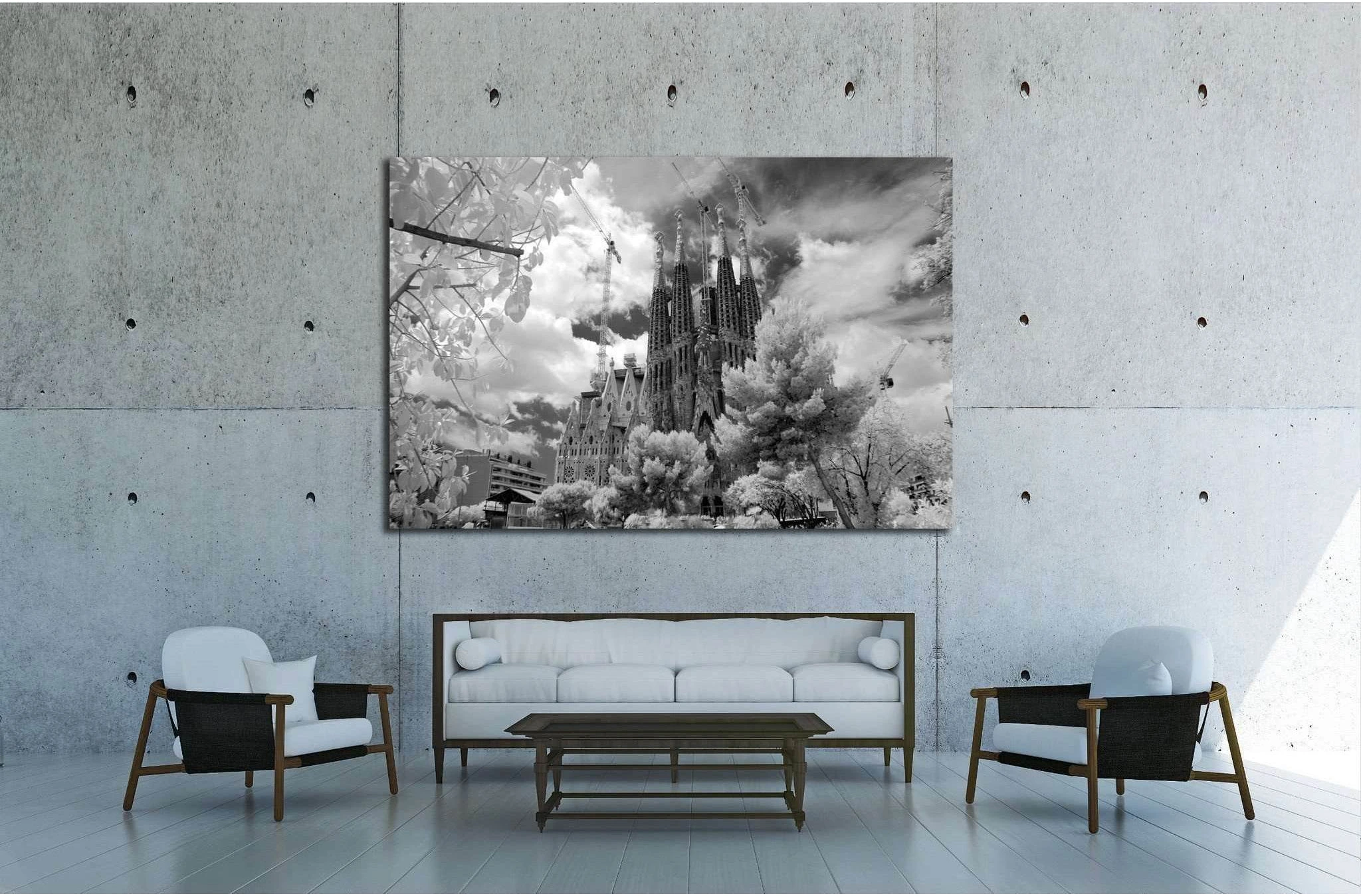 Barcelona, Spain №1813 Ready to Hang Canvas Print - Zellart Canvas Prints ALL_Products, s-1813