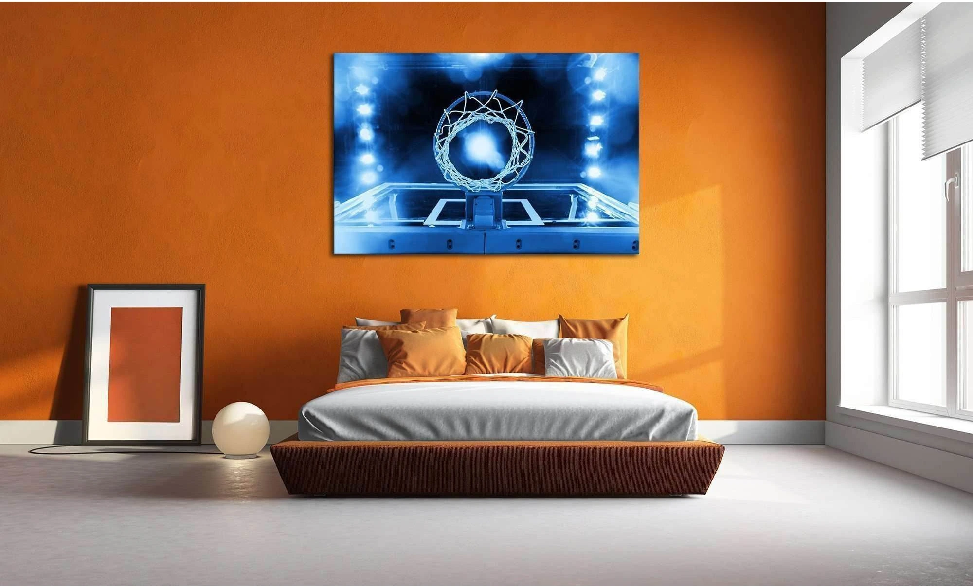 Basketball Hoop №634 Ready to Hang Canvas Print - Zellart Canvas Prints ALL_Products, autopostr_pinterest_65155, autopostr_pinterest_65157, autopostr_pinterest_65158, autopostr_pinterest_65160