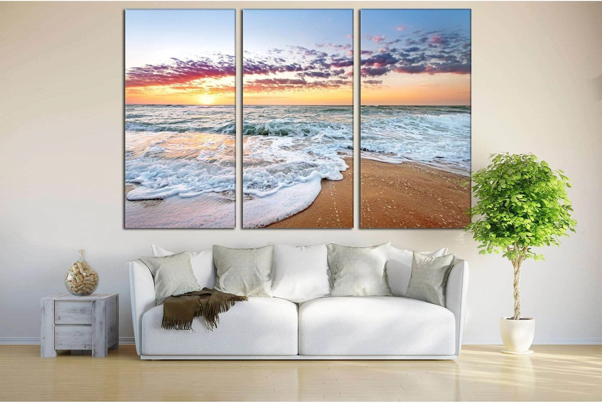 Beach Print №751 Ready to Hang Canvas Print - Zellart Canvas Prints ALL_Products, autopostr_pinterest_65155, autopostr_pinterest_65157, autopostr_pinterest_65158, autopostr_pinterest_65160