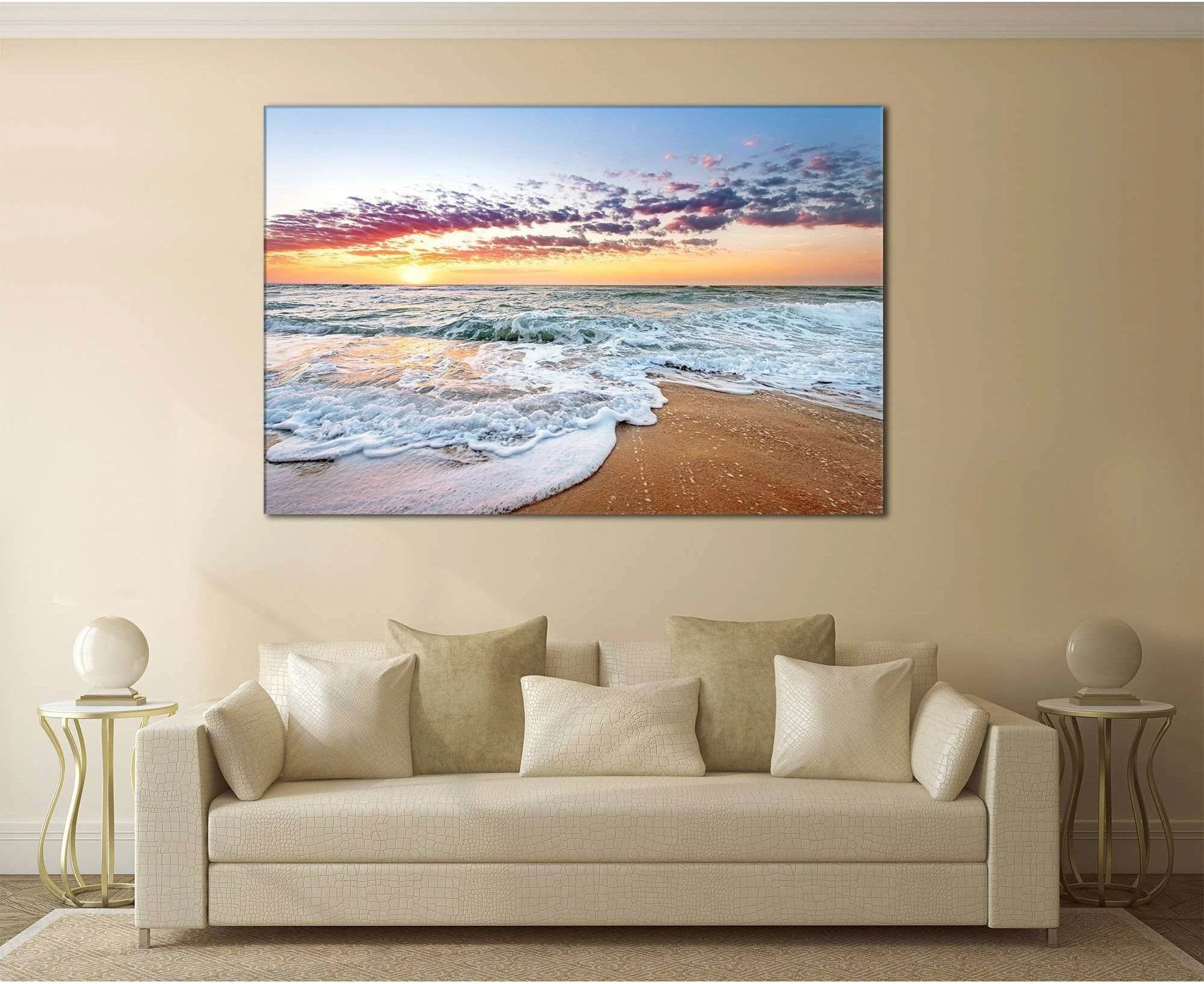 Beach Print №751 Ready to Hang Canvas Print - Zellart Canvas Prints ALL_Products, autopostr_pinterest_65155, autopostr_pinterest_65157, autopostr_pinterest_65158, autopostr_pinterest_65160