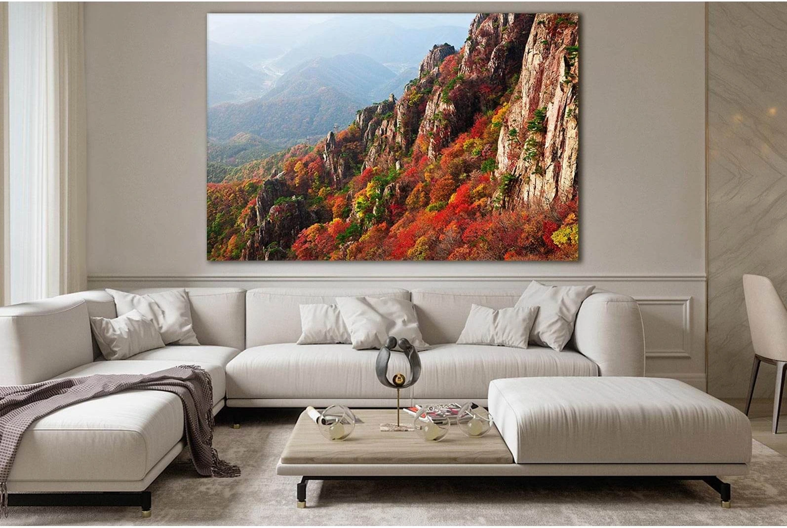 Beautiful Autumn Rocks №SL643 Ready to Hang Canvas Print - Zellart Canvas Prints 0new, ALL_Products, Autumn Wall Art