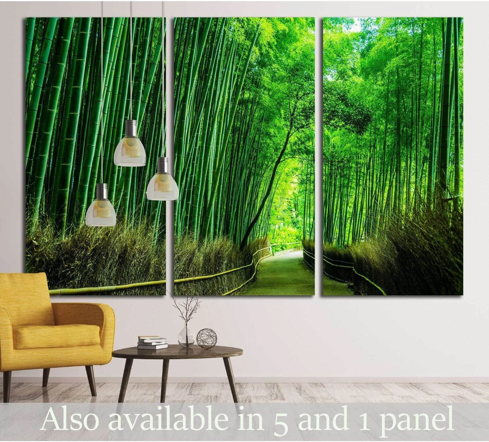 Beautiful Bamboo forest in Arashiyama at Kyoto №1994 Ready to Hang Canvas Print - Zellart Canvas Prints ALL_Products, s-1994