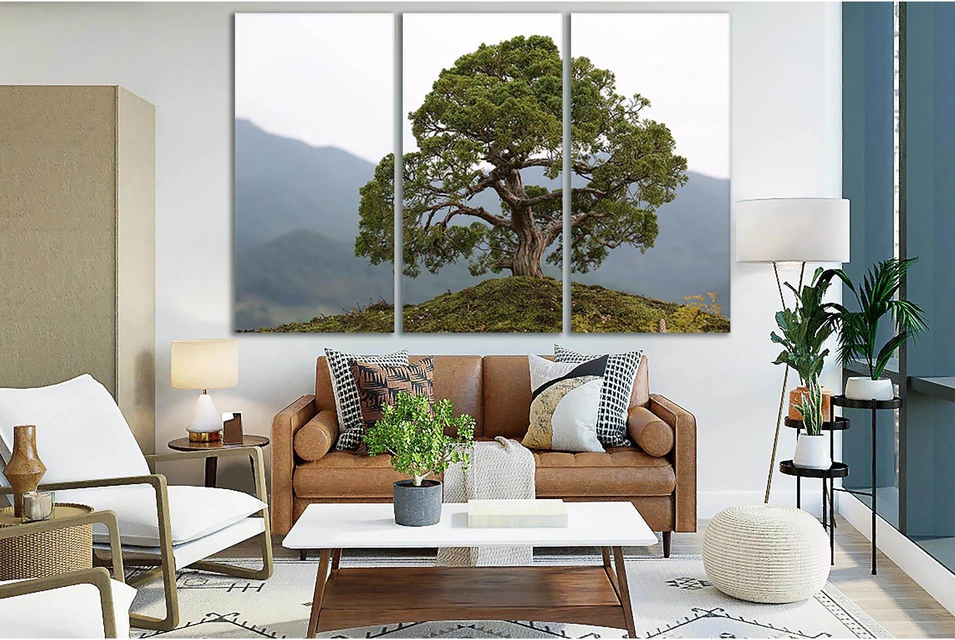 Beautiful Bonsai Tree №SL509 Ready to Hang Canvas Print - Zellart Canvas Prints 0new, ALL_Products, Trees Wall Art