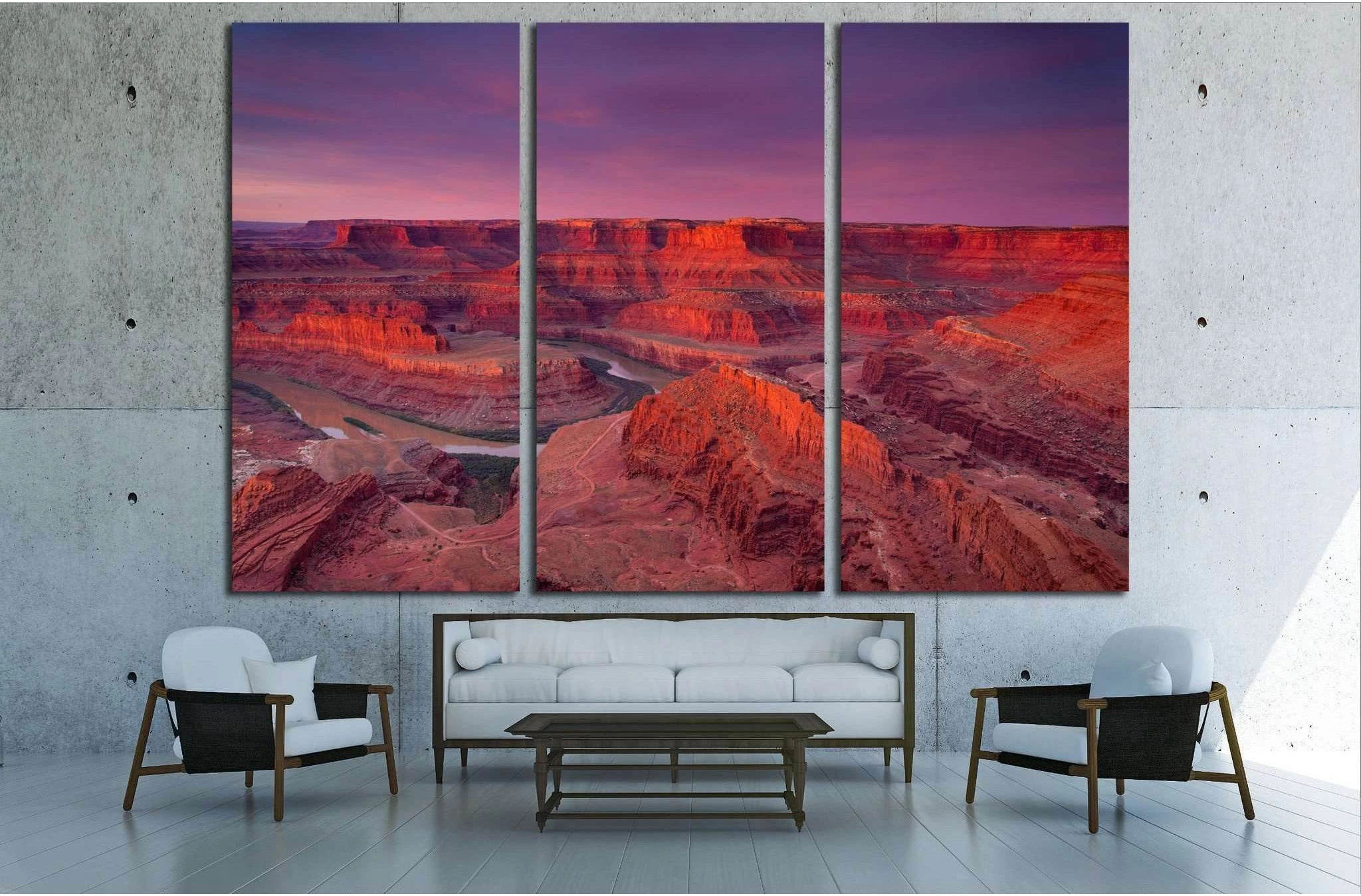 Beautiful Dead Horse Point vista during a dramatic sunrise №1972 Ready to Hang Canvas Print - Zellart Canvas Prints ALL_Products, s-1972