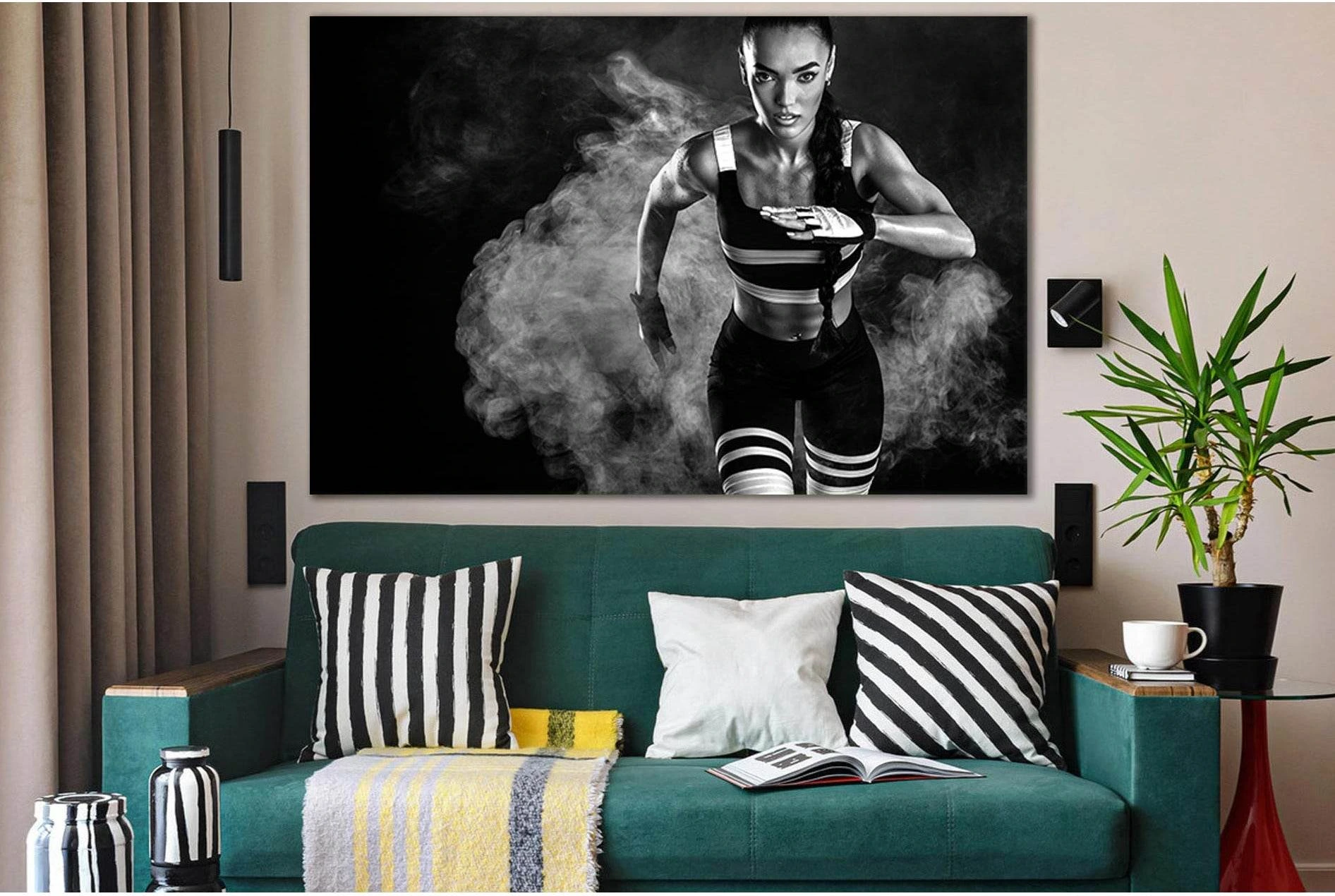 Beautiful Fitness Girl №SL940 Ready to Hang Canvas Print - Zellart Canvas Prints 0new, ALL_Products, Sports & Motivation