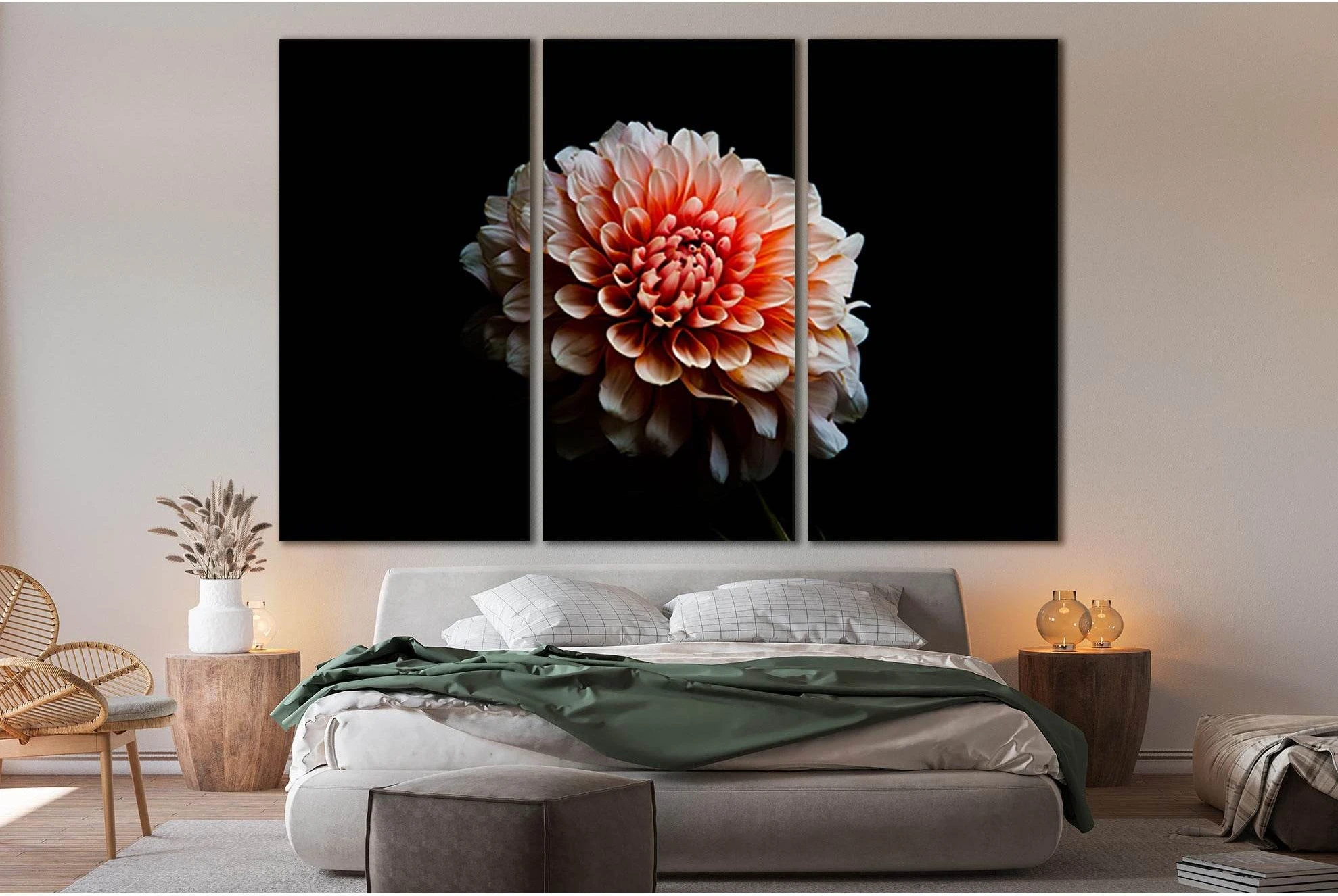 Beautiful Flower Petals Close Up №SL723 Ready to Hang Canvas Print - Zellart Canvas Prints 0new, ALL_Products, Floral & Botanical Wall Art