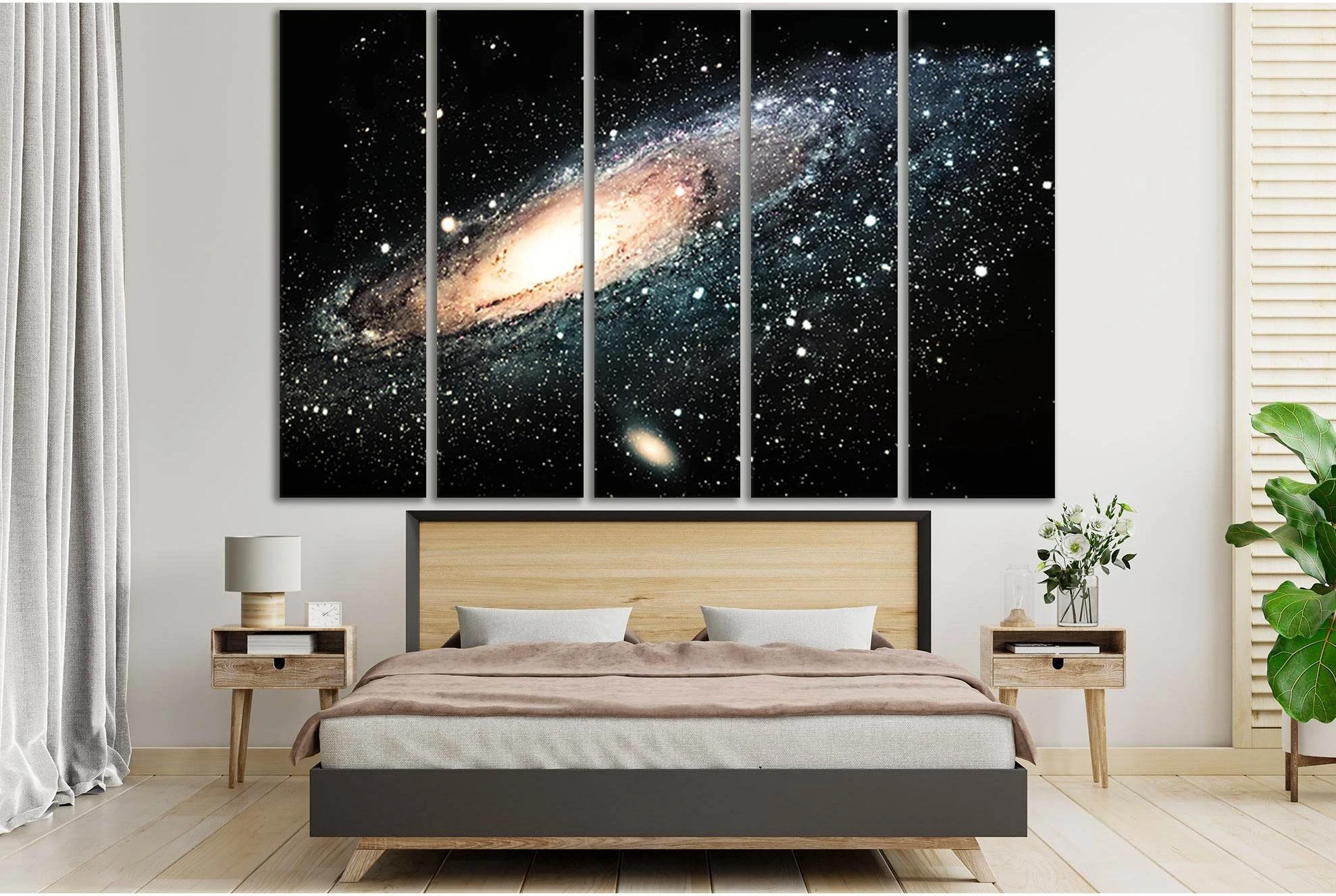 Beautiful Galaxy In Space №SL977 Ready to Hang Canvas Print - Zellart Canvas Prints 0new, ALL_Products, Astronomy & Space Canvas Wall Art