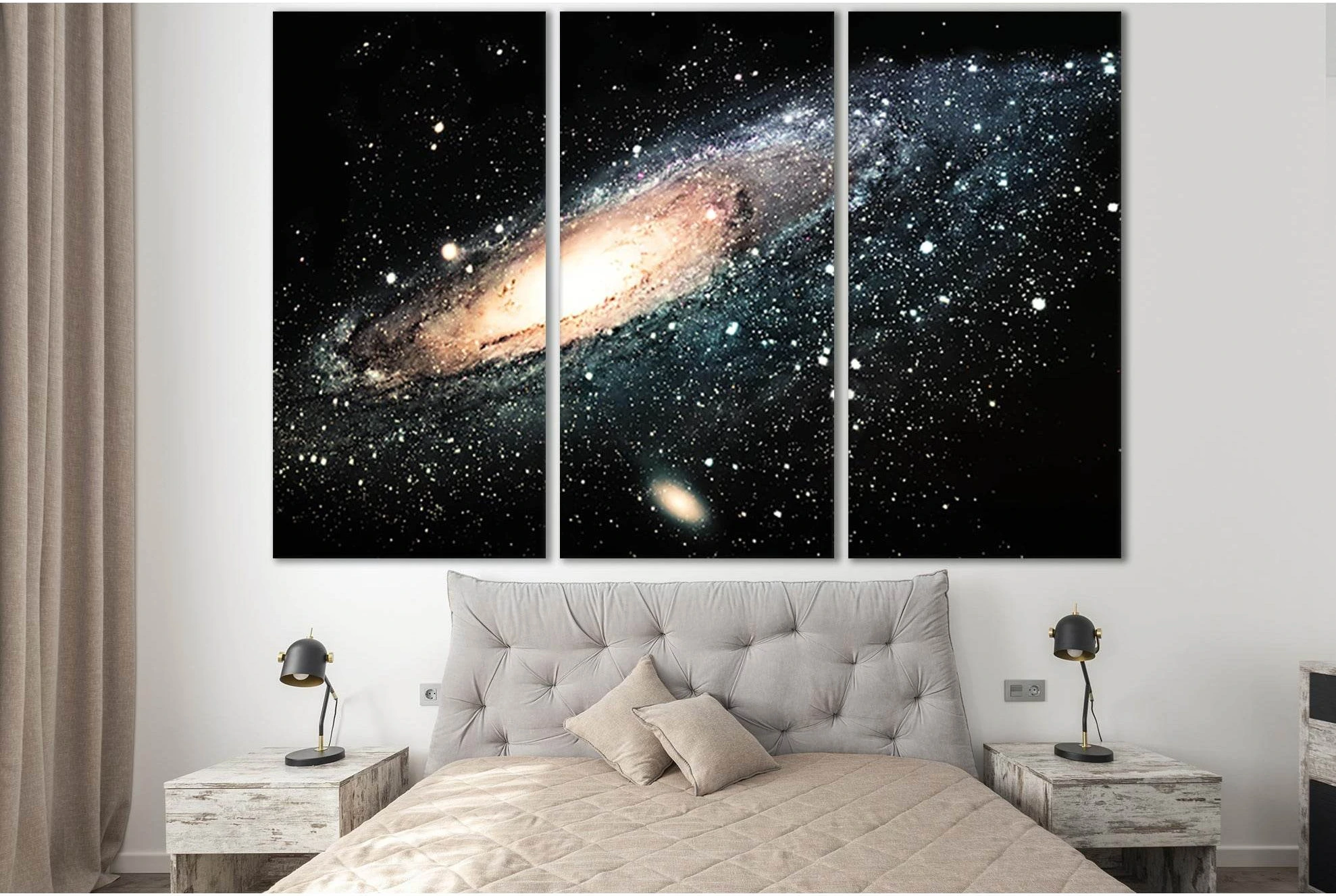 Beautiful Galaxy In Space №SL977 Ready to Hang Canvas Print - Zellart Canvas Prints 0new, ALL_Products, Astronomy & Space Canvas Wall Art