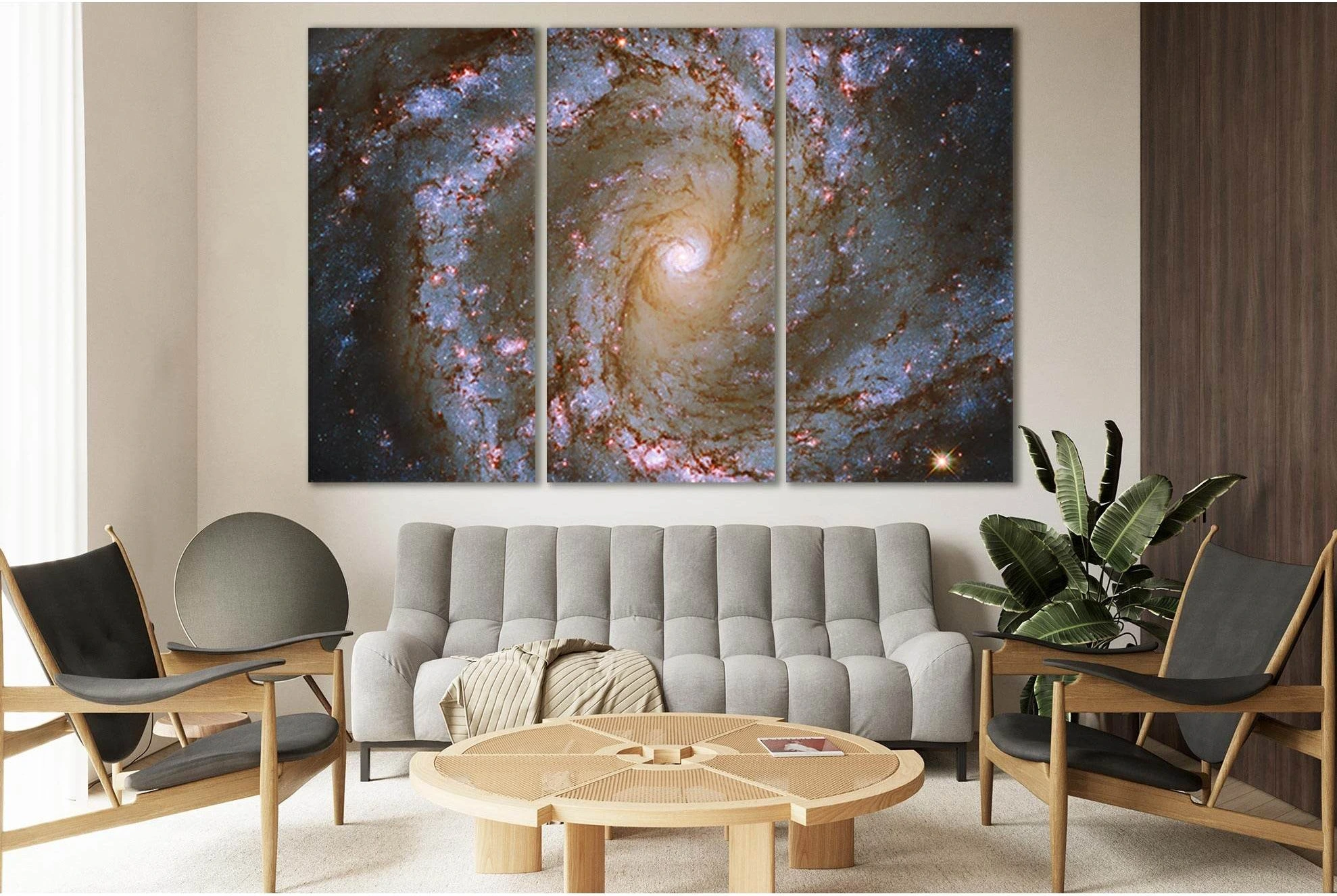 Beautiful Galaxy №SL381 Ready to Hang Canvas Print - Zellart Canvas Prints 0new, ALL_Products, Astronomy & Space Canvas Wall Art