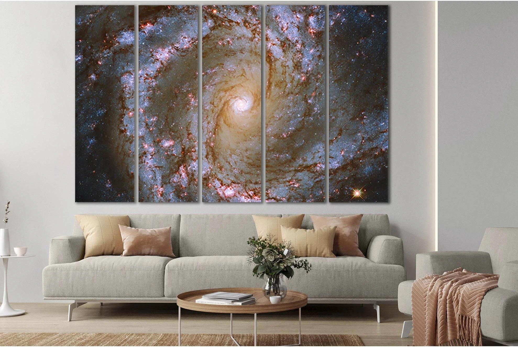 Beautiful Galaxy №SL381 Ready to Hang Canvas Print - Zellart Canvas Prints 0new, ALL_Products, Astronomy & Space Canvas Wall Art