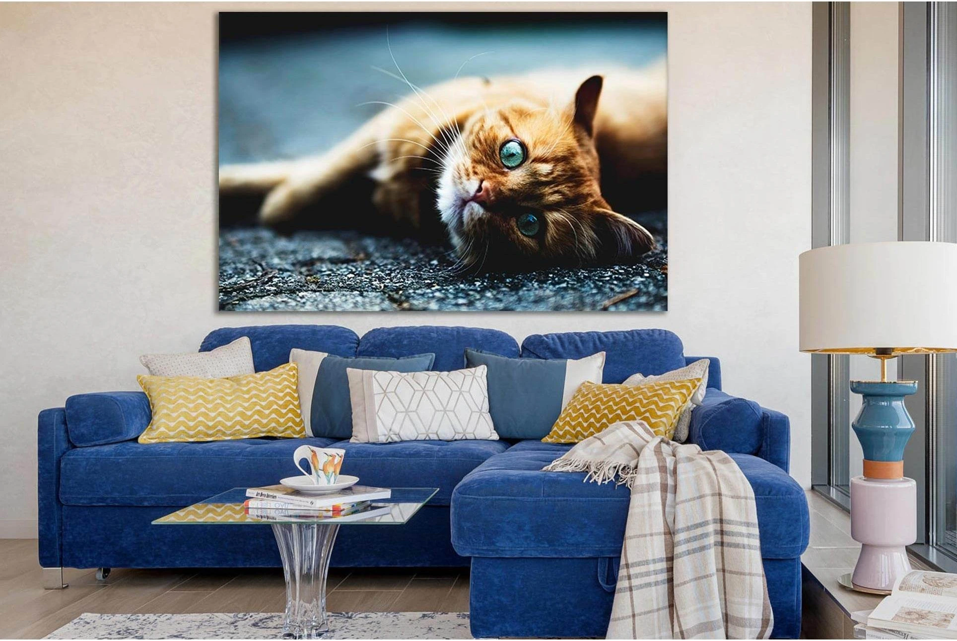 Beautiful Ginger Cat №SL1026 Ready to Hang Canvas Print - Zellart Canvas Prints 0new, ALL_Products, Animals & Wildlife