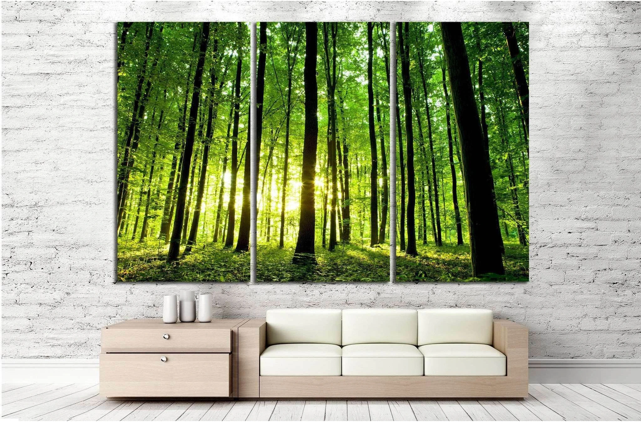 Beautiful green forest №20 Ready to Hang Canvas Print - Zellart Canvas Prints ALL_Products, s-20