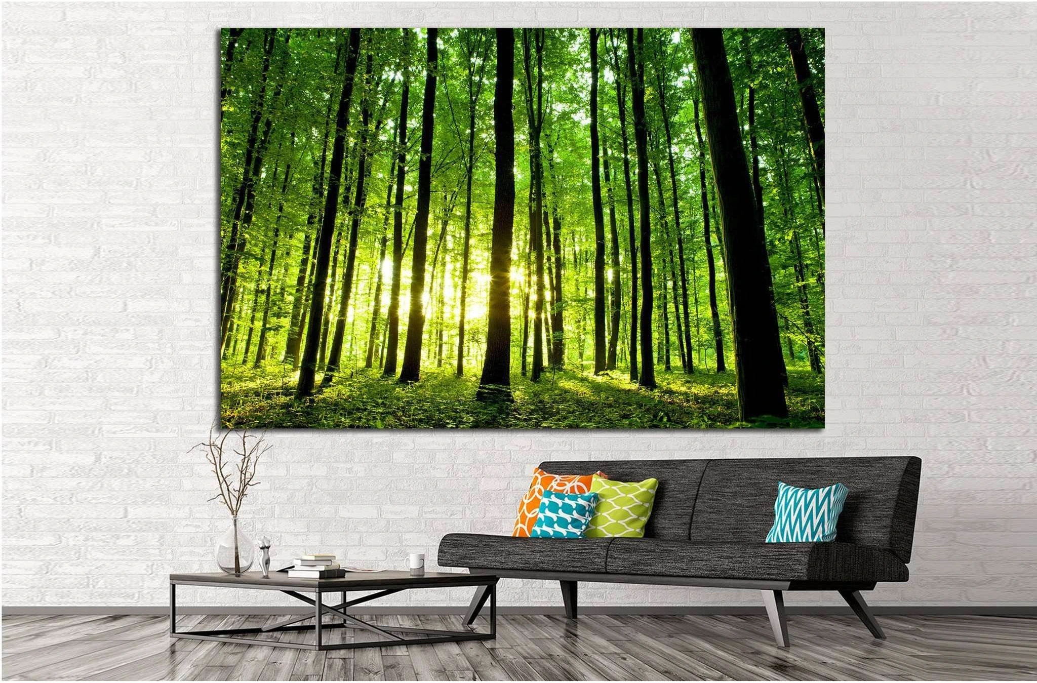 Beautiful green forest №20 Ready to Hang Canvas Print - Zellart Canvas Prints ALL_Products, s-20
