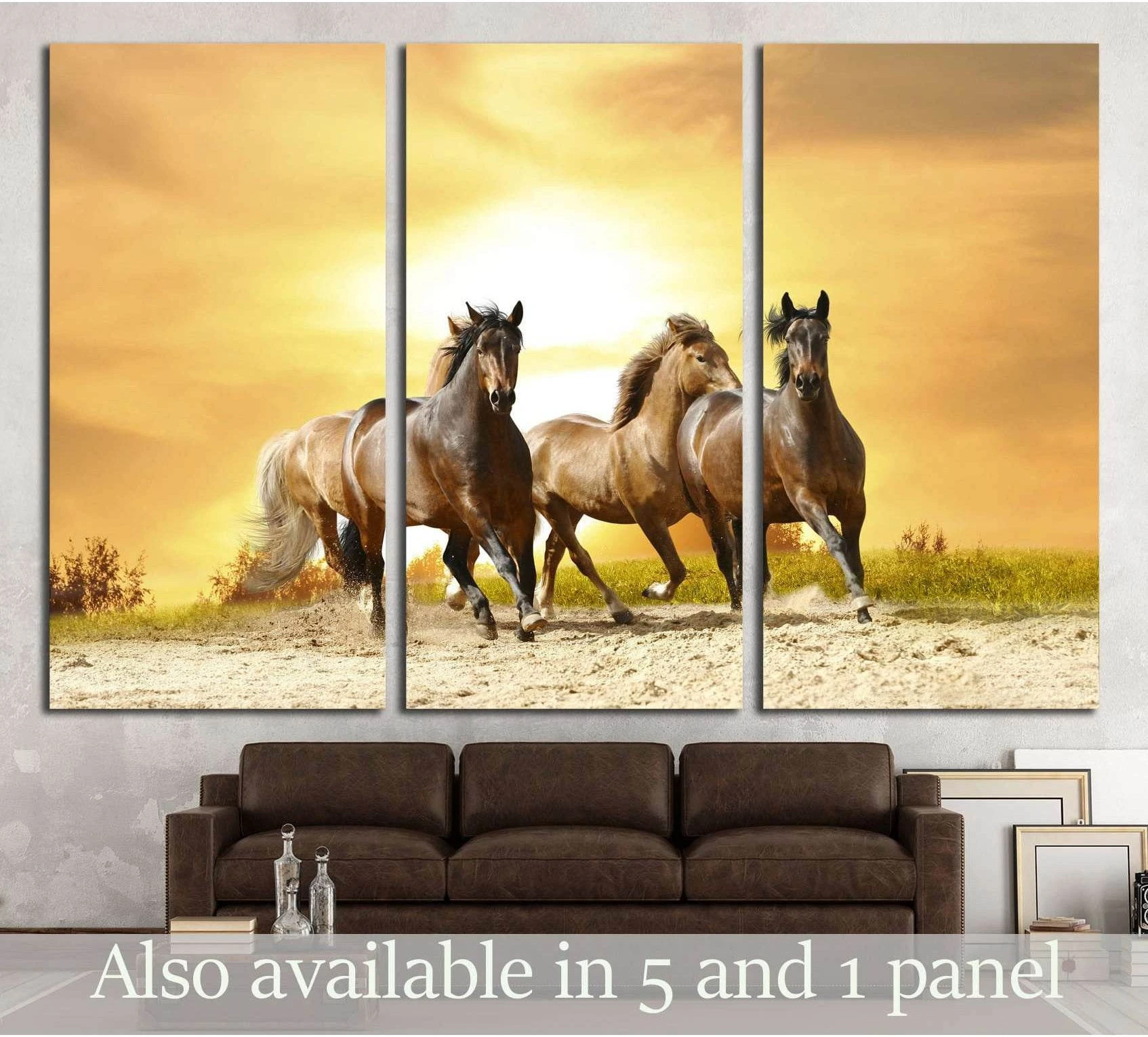 Beautiful horses wall art №5012 - Zellart Canvas Prints ALL_Products, Horses, s-5012