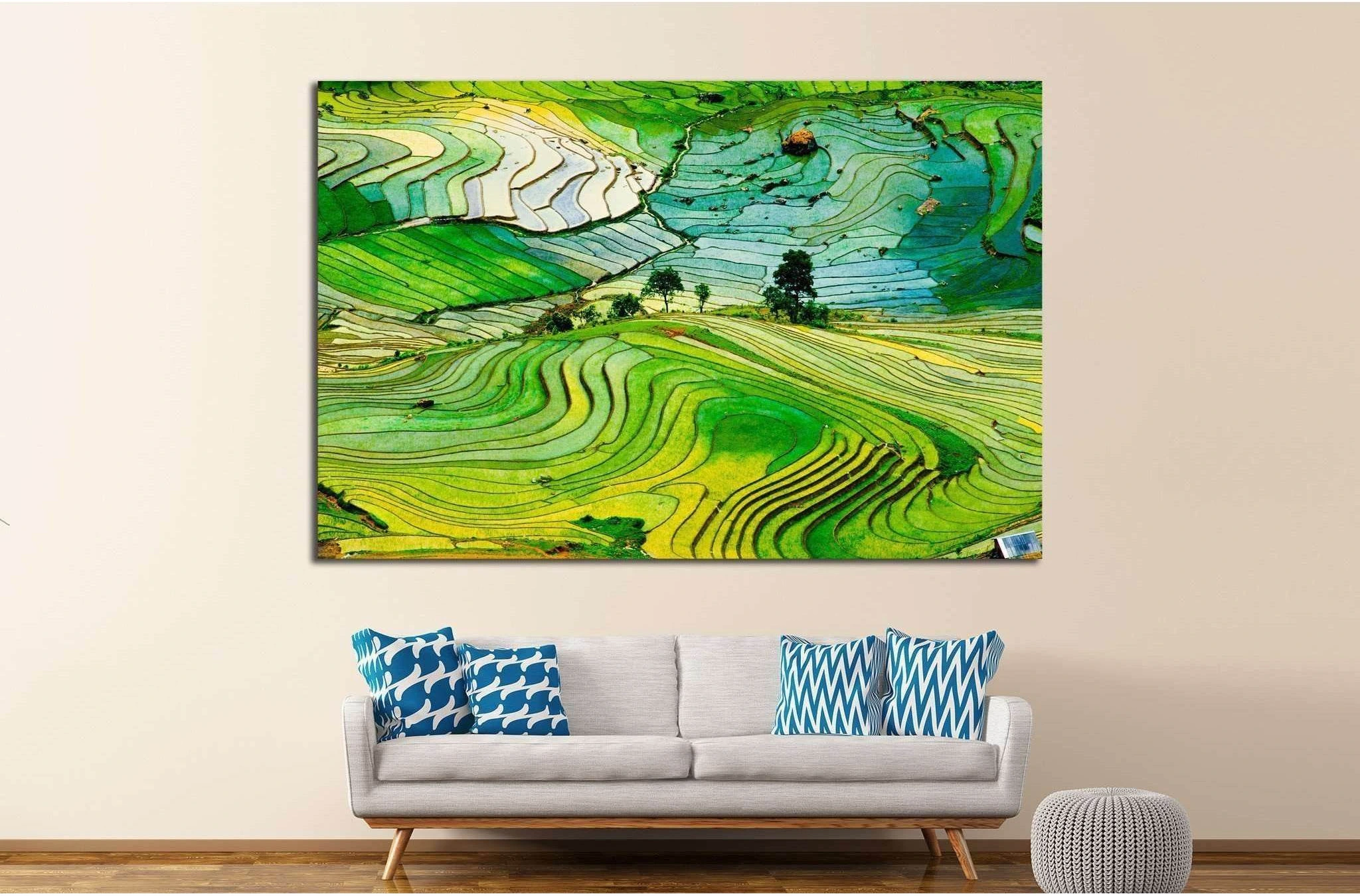 Beautiful landscape in Laocai province, Vietnam №1417 Ready to Hang Canvas Print - Zellart Canvas Prints ALL_Products, s-1417