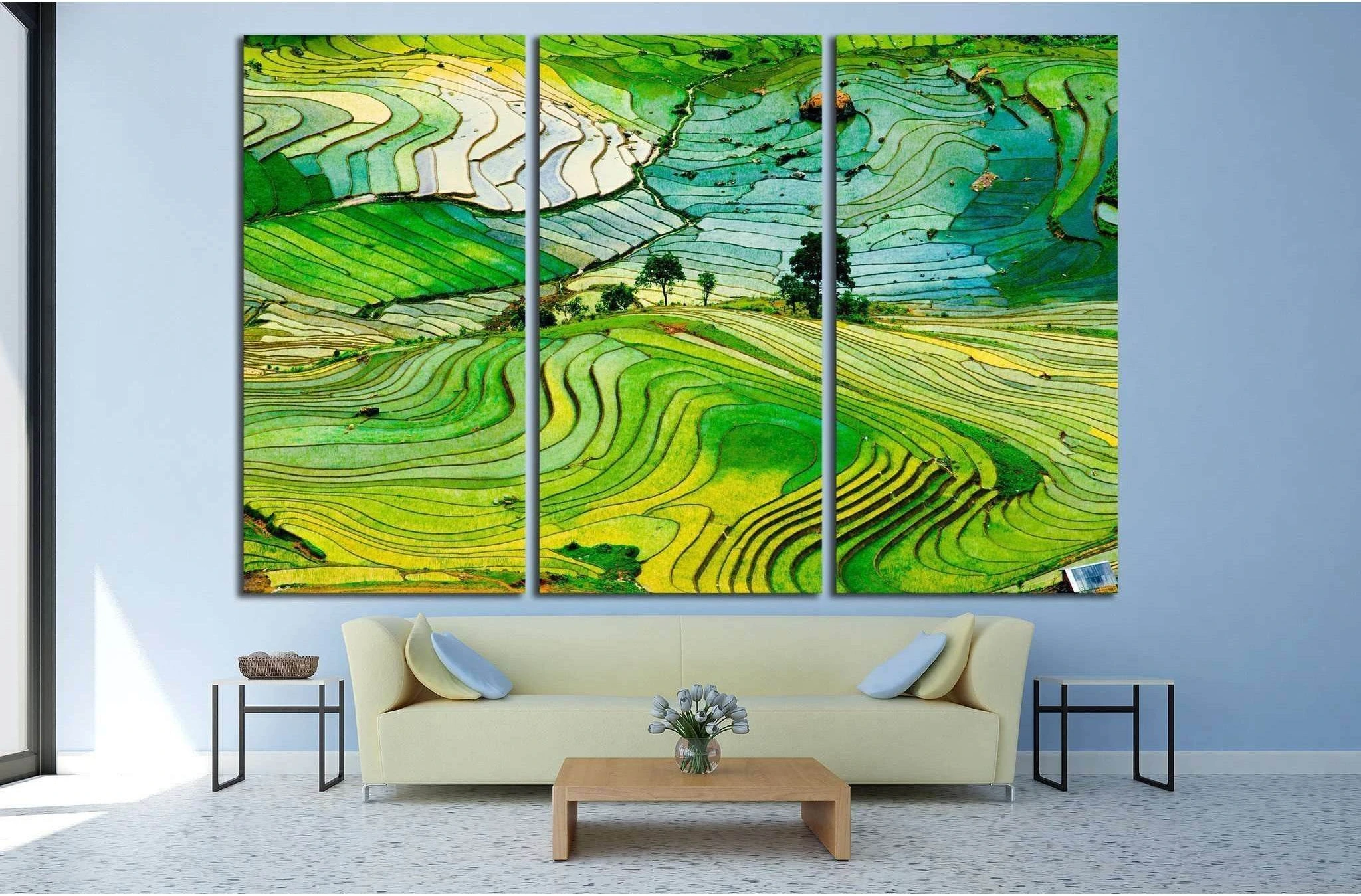 Beautiful landscape in Laocai province, Vietnam №1417 Ready to Hang Canvas Print - Zellart Canvas Prints ALL_Products, s-1417
