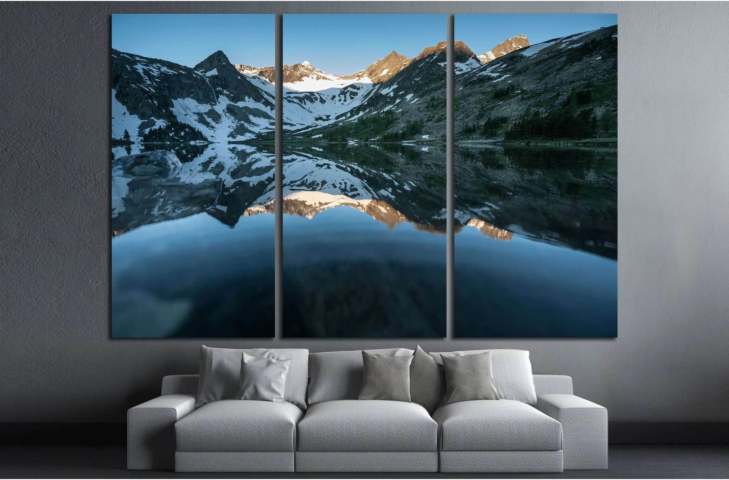 Beautiful landscape of Altai mountains №2852 Ready to Hang Canvas Print - Zellart Canvas Prints ALL_Products, s-2852